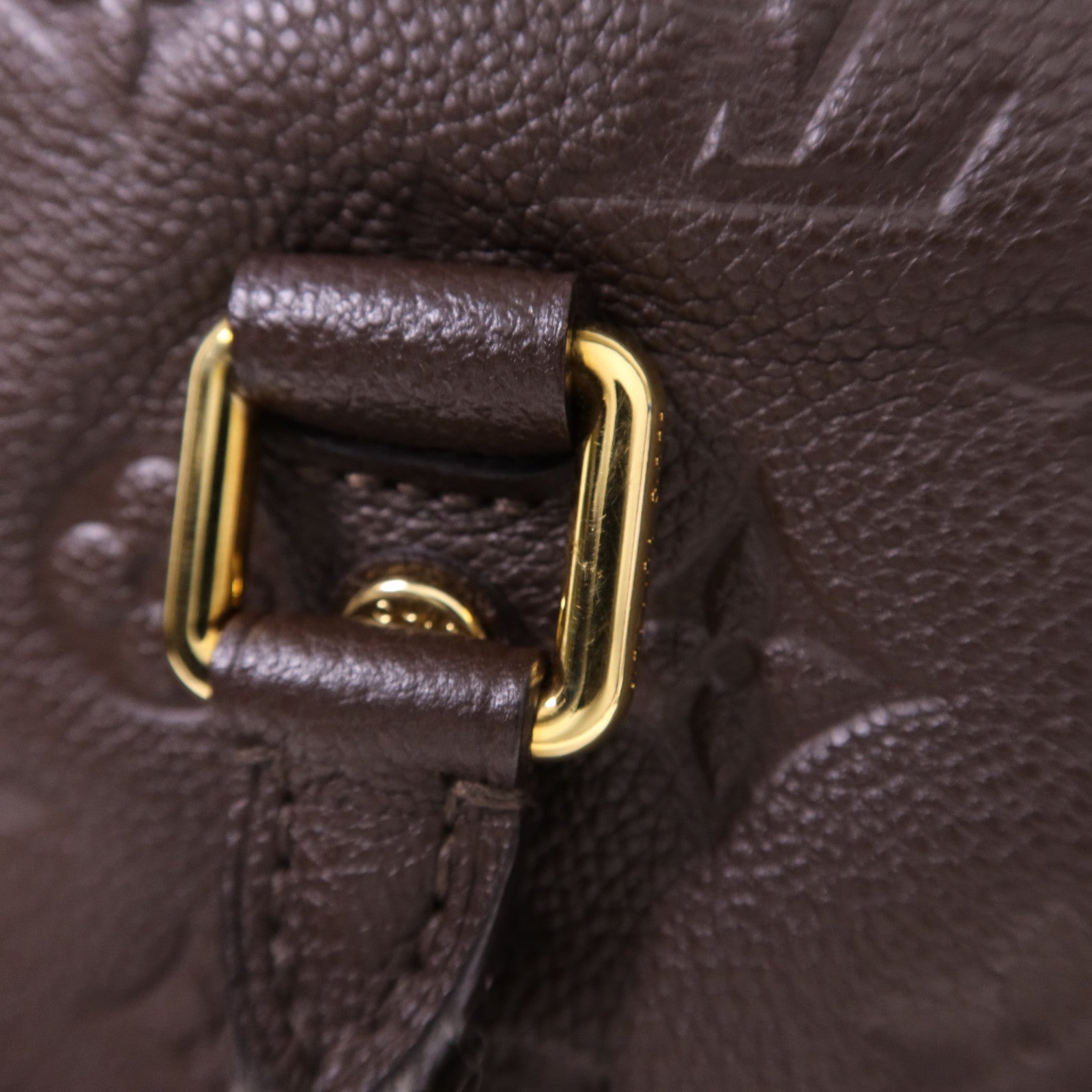 LOUIS VUITTON Monogram Empreinte Speedy 25 Bandouliere金扣手挽肩背兩用袋