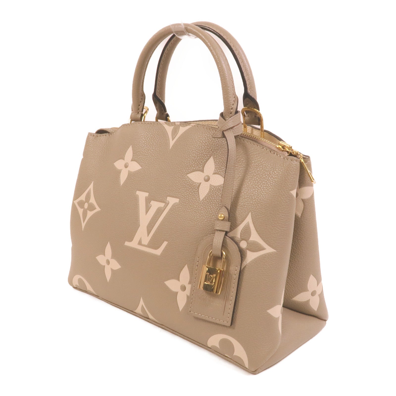 LOUIS VUITTON Monogram Empreinte Petit Palais金扣手挽肩背兩用袋