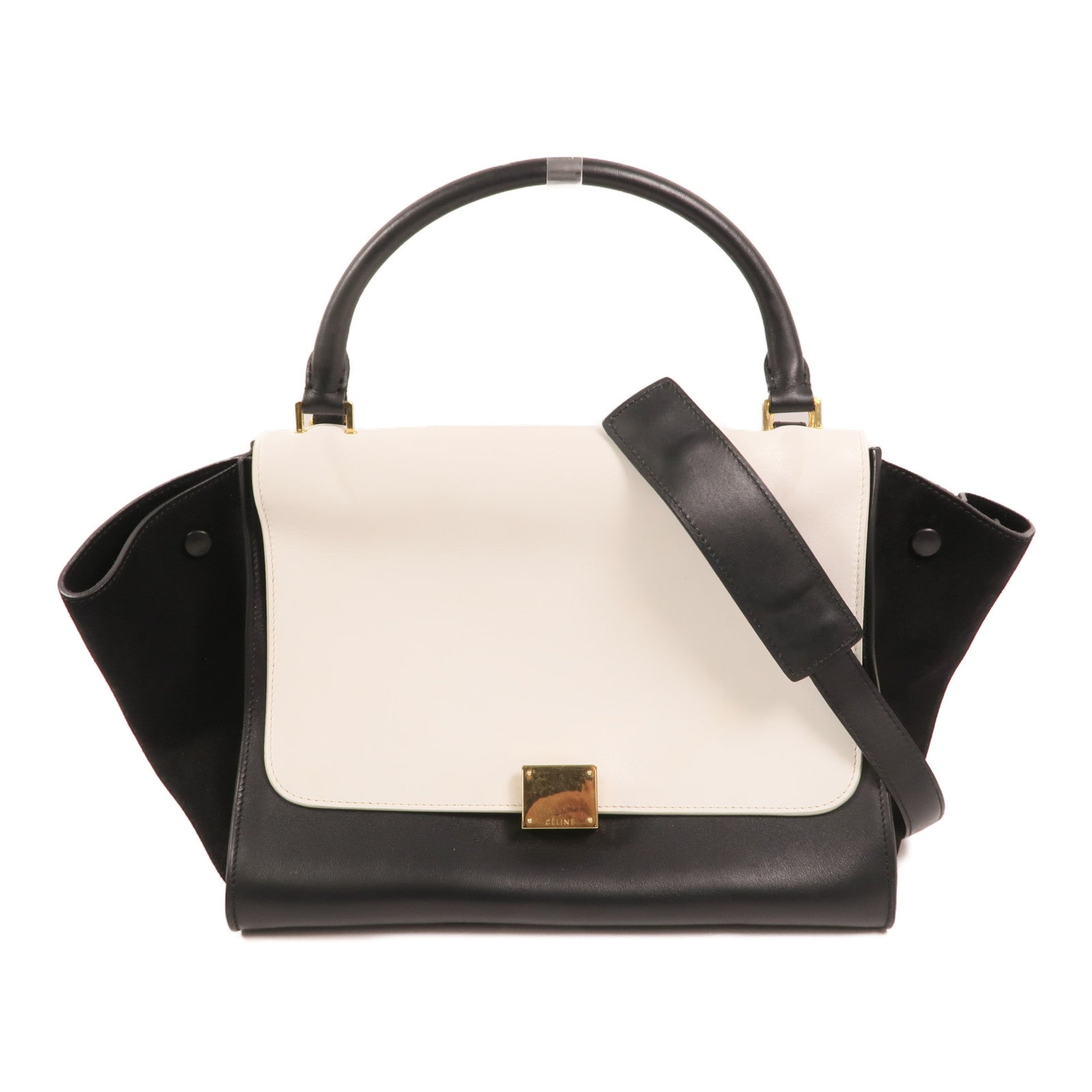 CELINE 牛皮皮革Trapeze金扣手挽肩背兩用袋