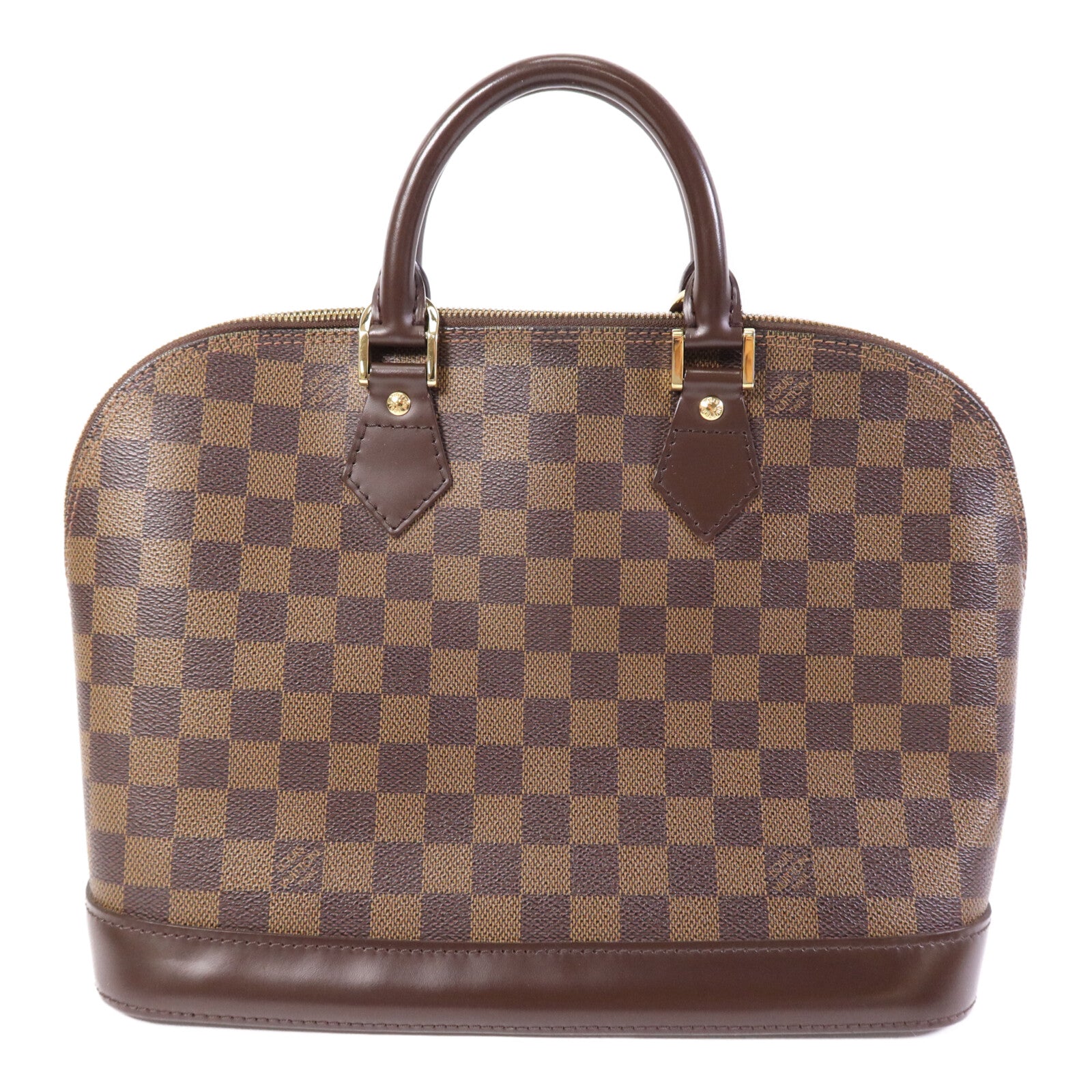 LOUIS VUITTON Damier Alma金扣手挽袋