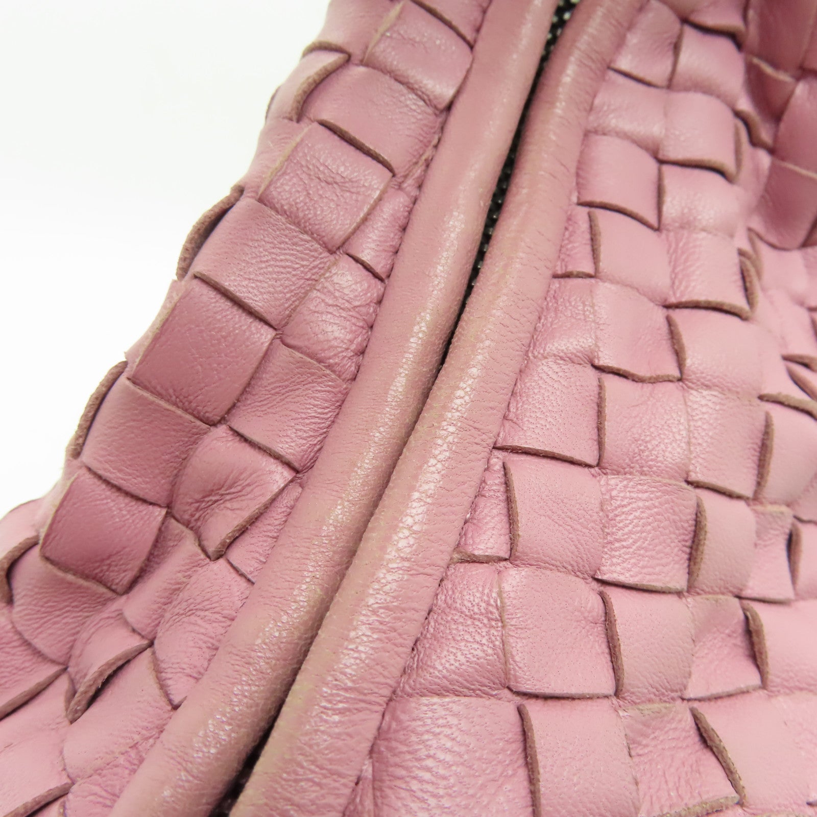 BOTTEGA VENETA 羊皮皮革Shoulder Bag肩背袋粉紅色