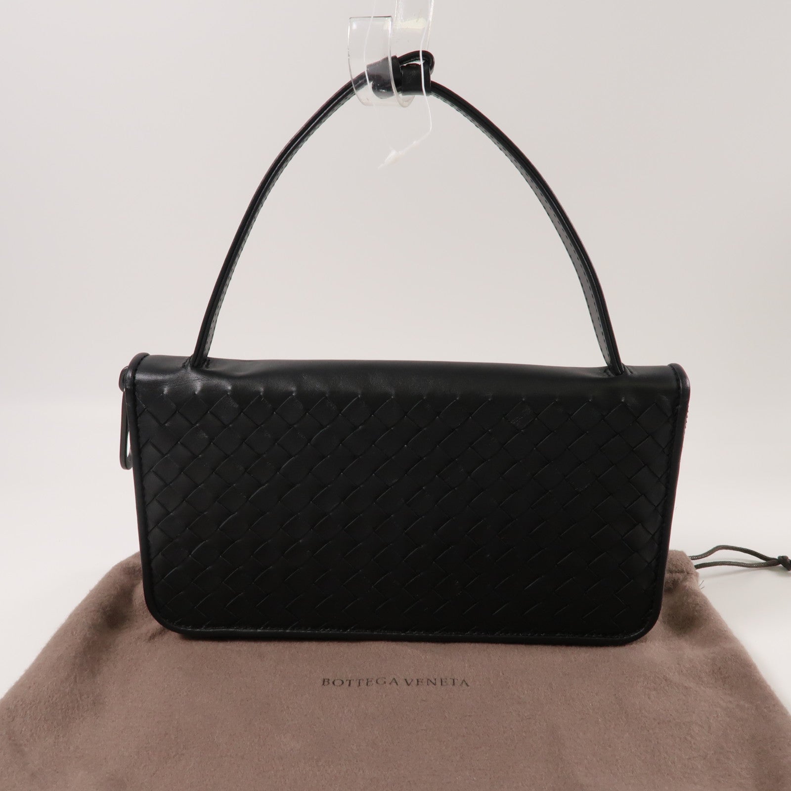 BOTTEGA VENETA 皮革Round Long Wallet長錢包黑色