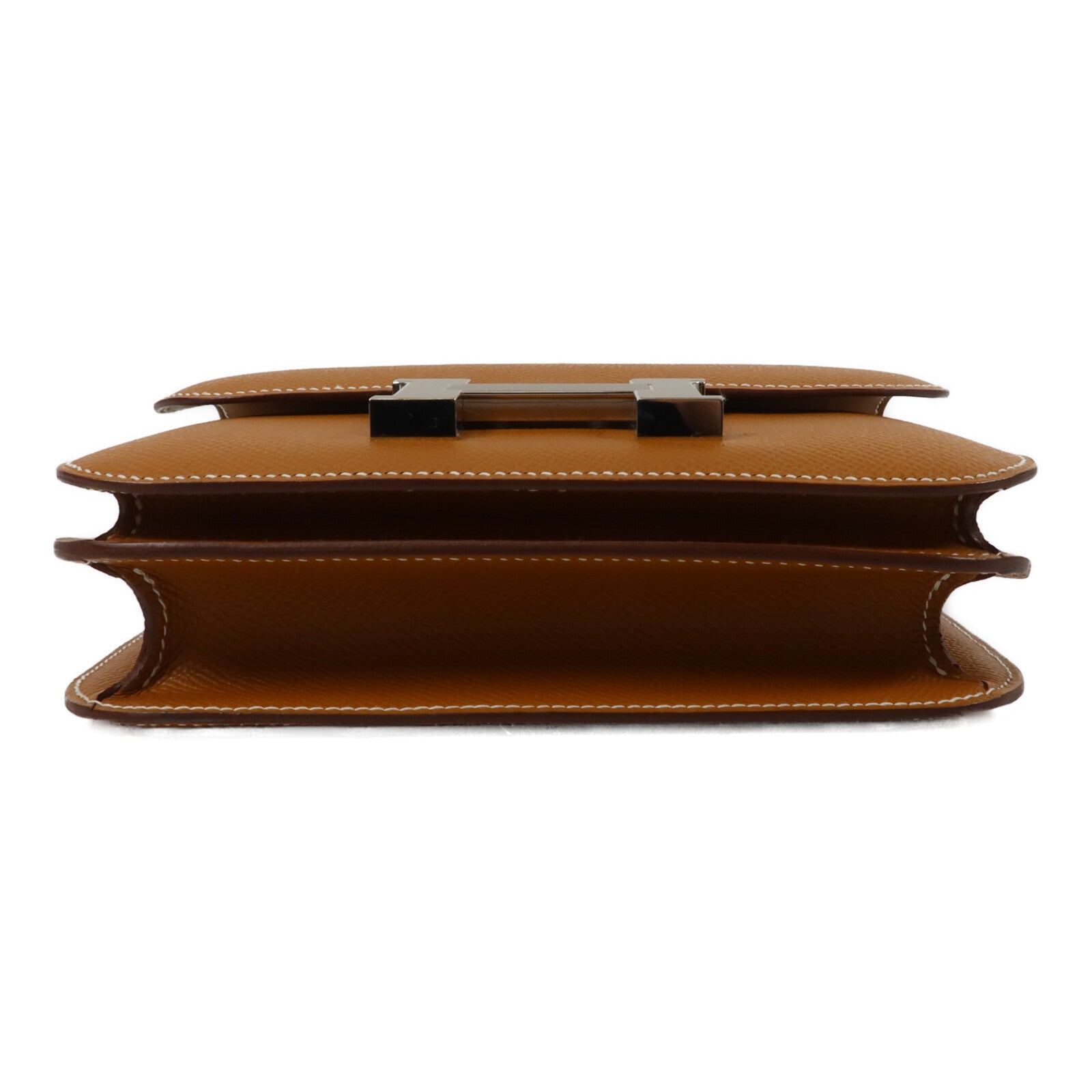 HERMES Epsom皮革Constance Mini肩背袋Gold
