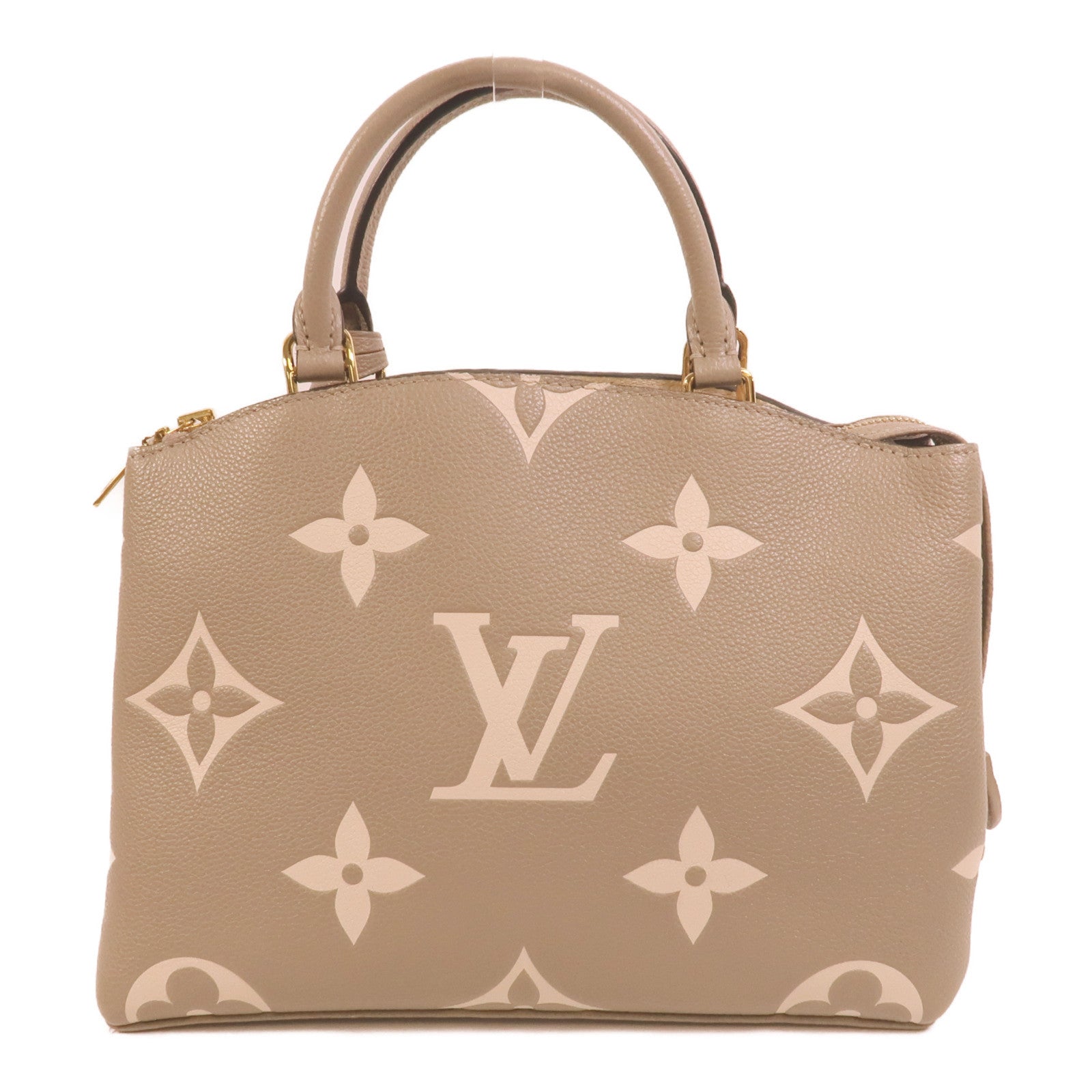 LOUIS VUITTON Monogram Empreinte Petit Palais金扣手挽肩背兩用袋