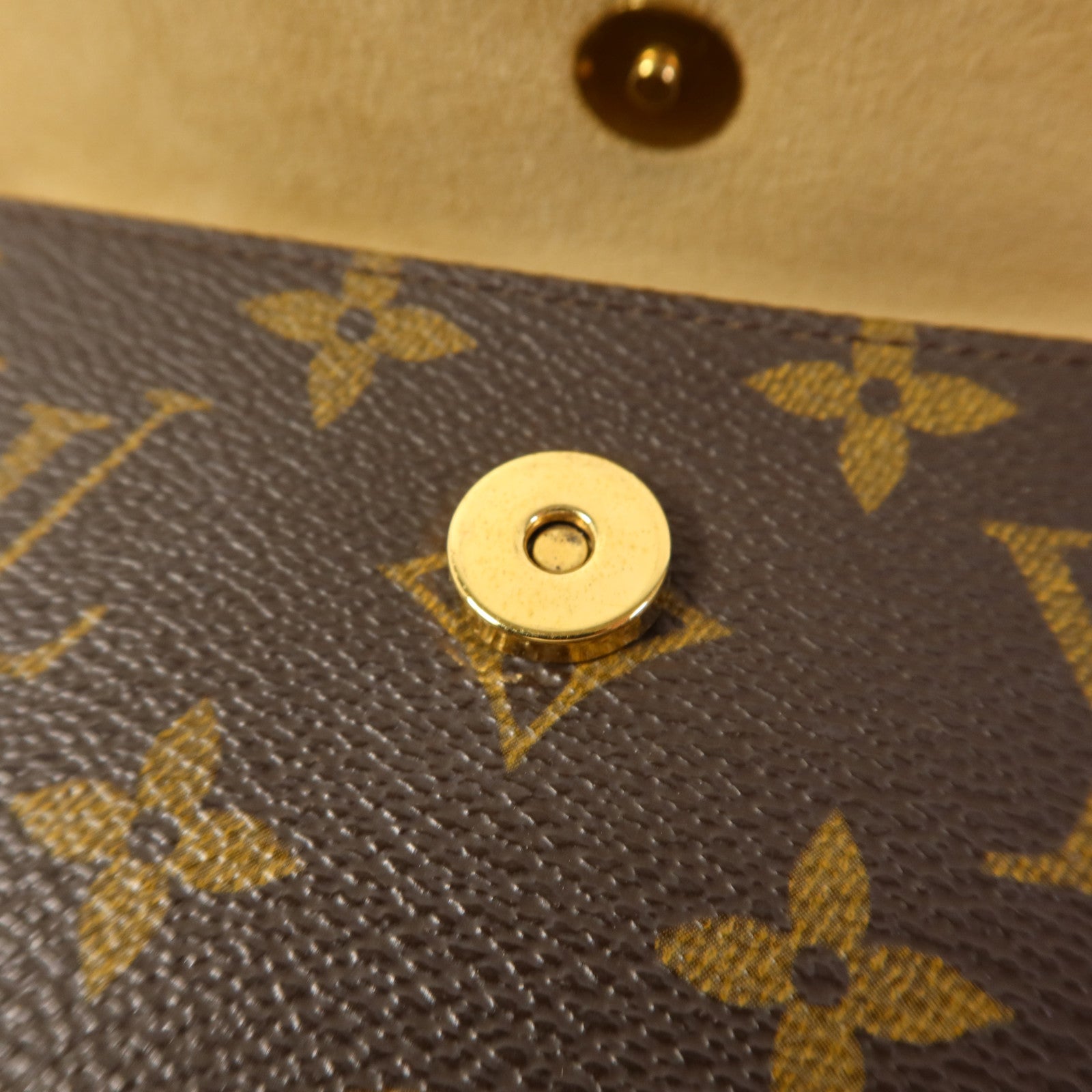 LOUIS VUITTON Monogram Pochette Florentine金扣腰包棕色