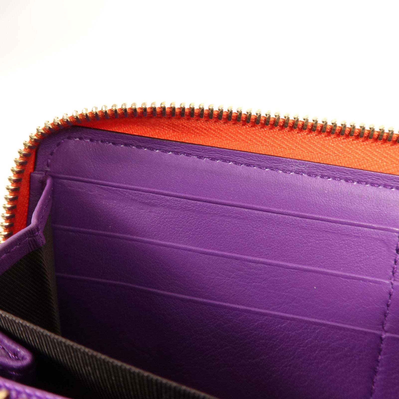 GUCCI 塗層帆布Long Wallet金扣長錢包