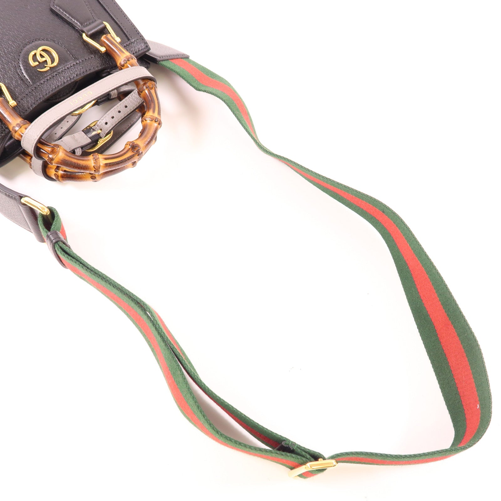 GUCCI GG GHW Diana Small Tote Bag 2 Way Shoulder 702732 U3ZDT 1073 Calfskin