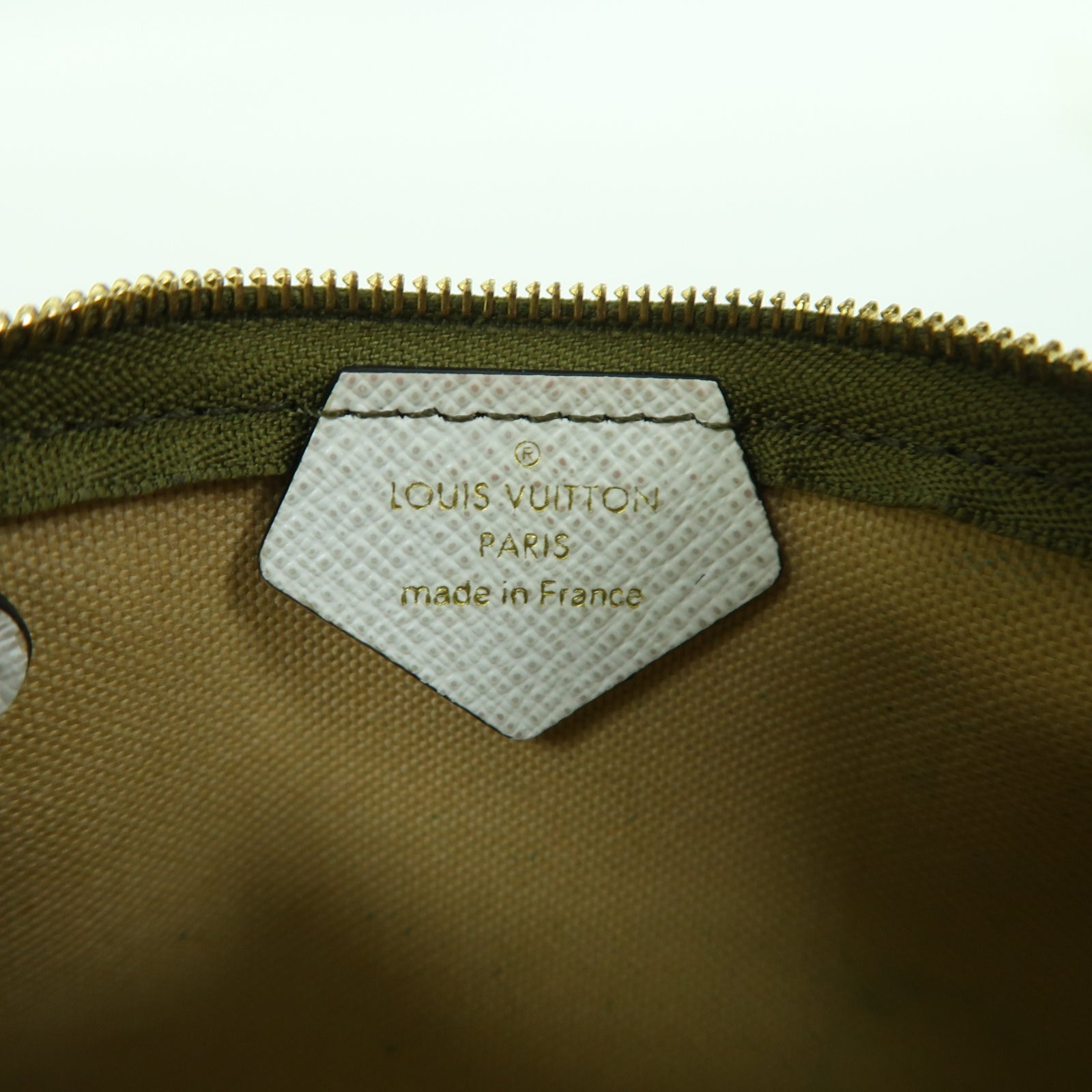 LOUIS VUITTON Monogram Giant Micro金扣零錢包綠色