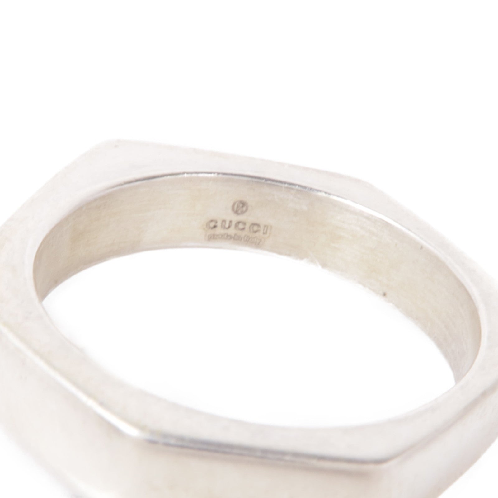 GUCCI 925純銀Hexagon Ring Set戒指US#9.75