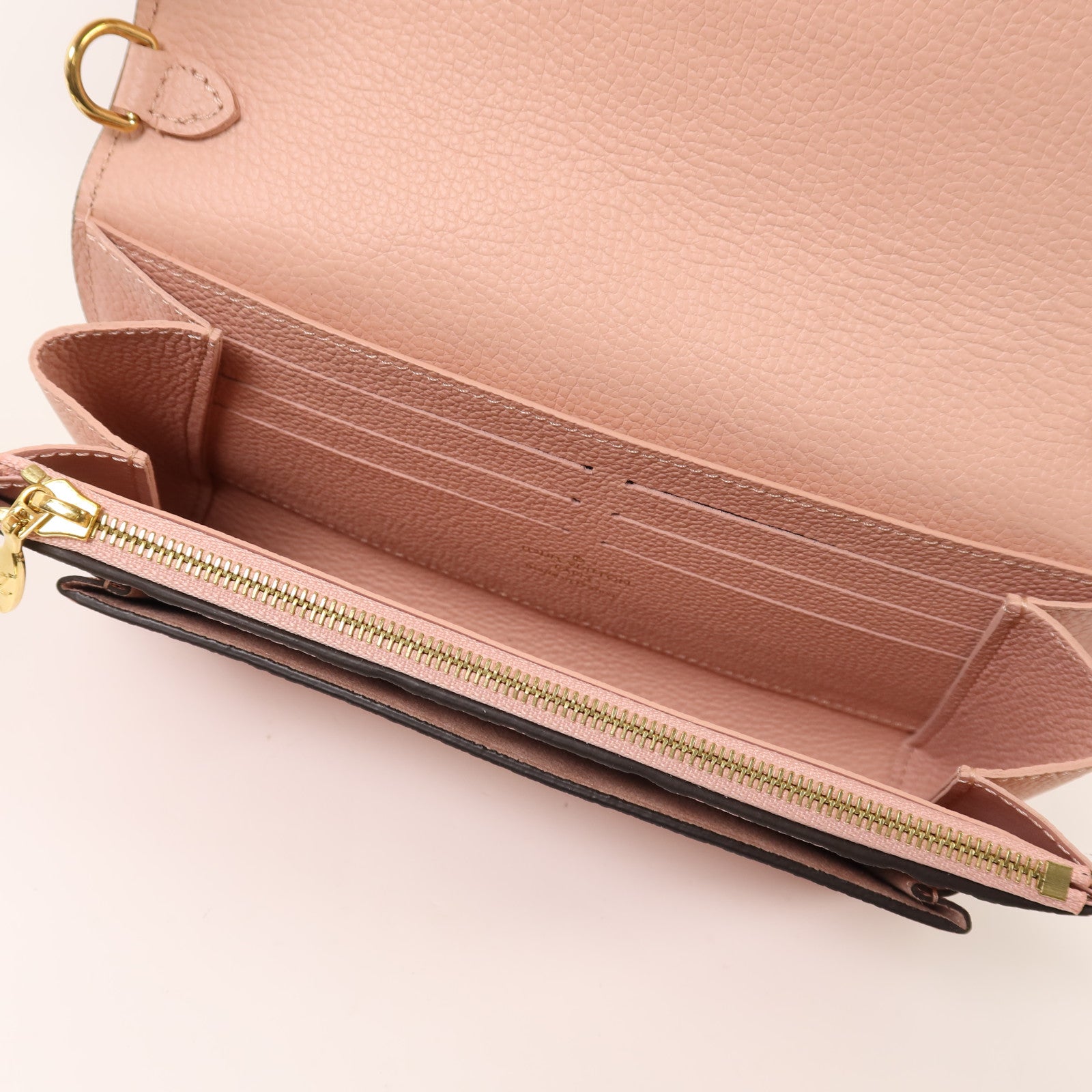 LOUIS VUITTON Monogram Empreinte Vavin Chain Wallet金扣鏈帶肩背袋