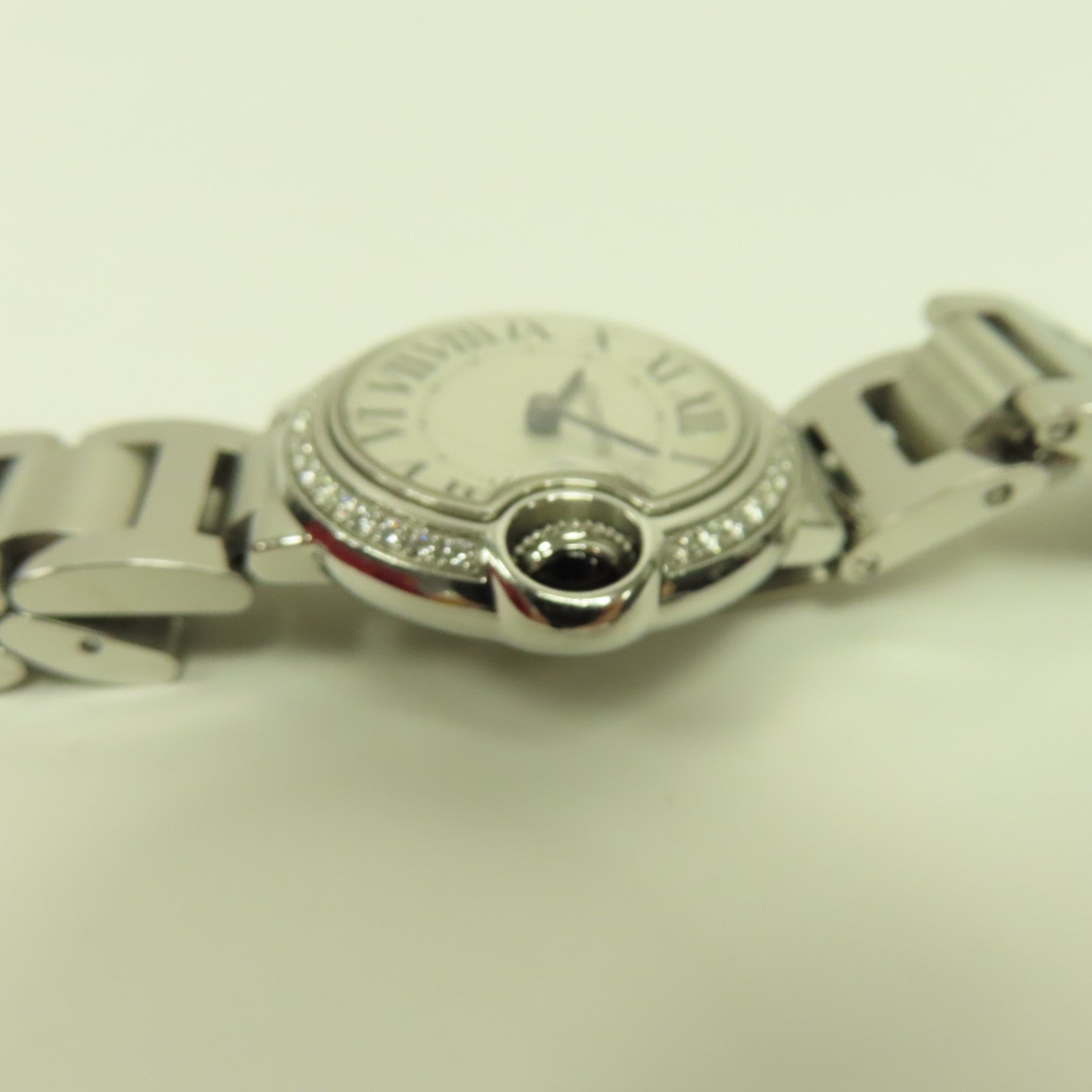 CARTIER Ballon Bleu 28mm不鏽鋼手錶石英機芯白色