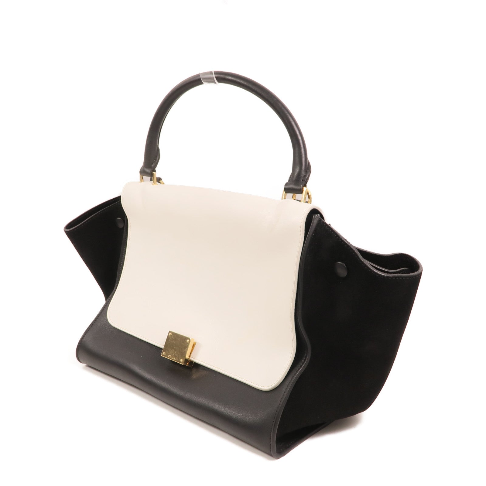 CELINE 牛皮皮革Trapeze金扣手挽肩背兩用袋