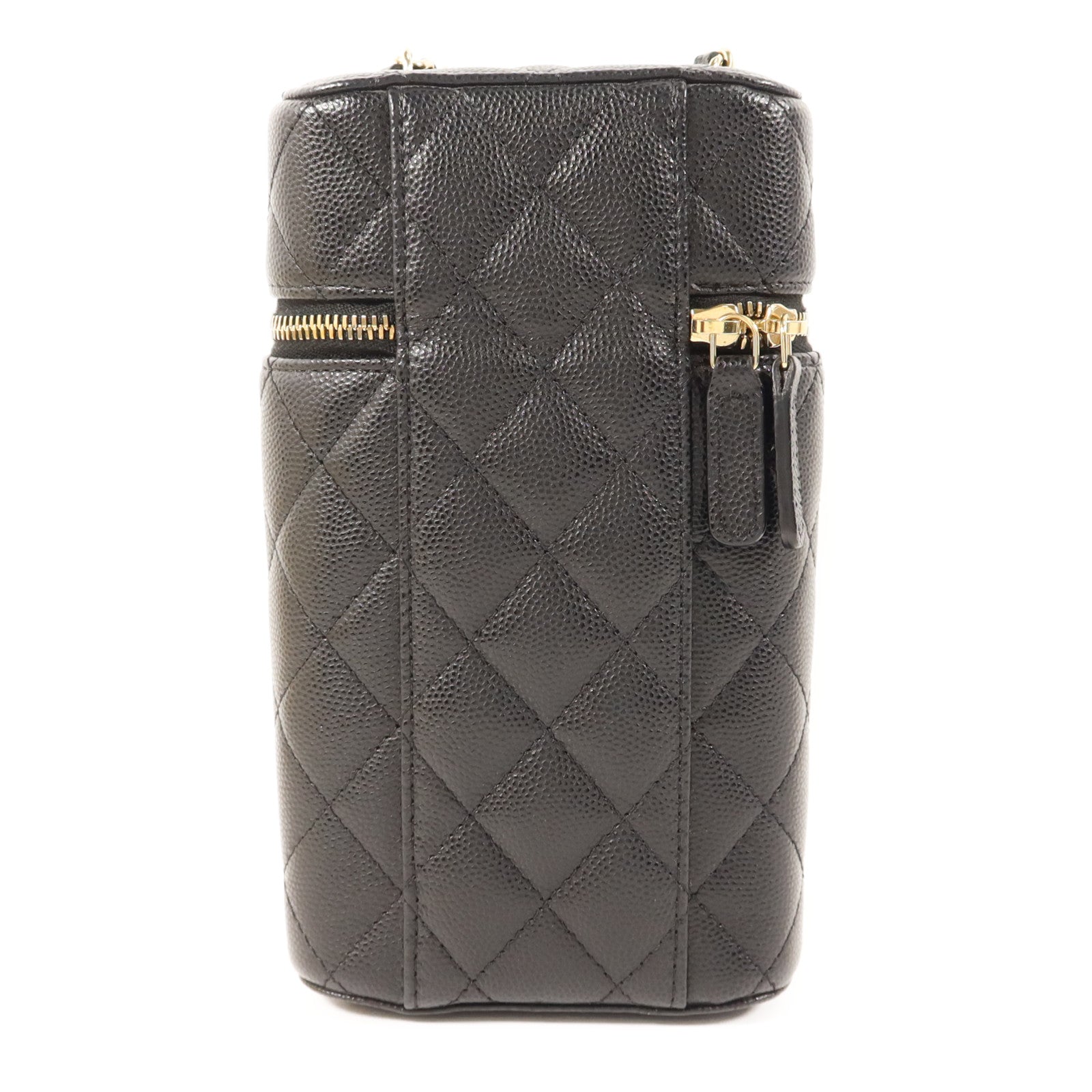 CHANEL 牛皮皮革Phone Case With Chain金扣鏈帶肩背袋