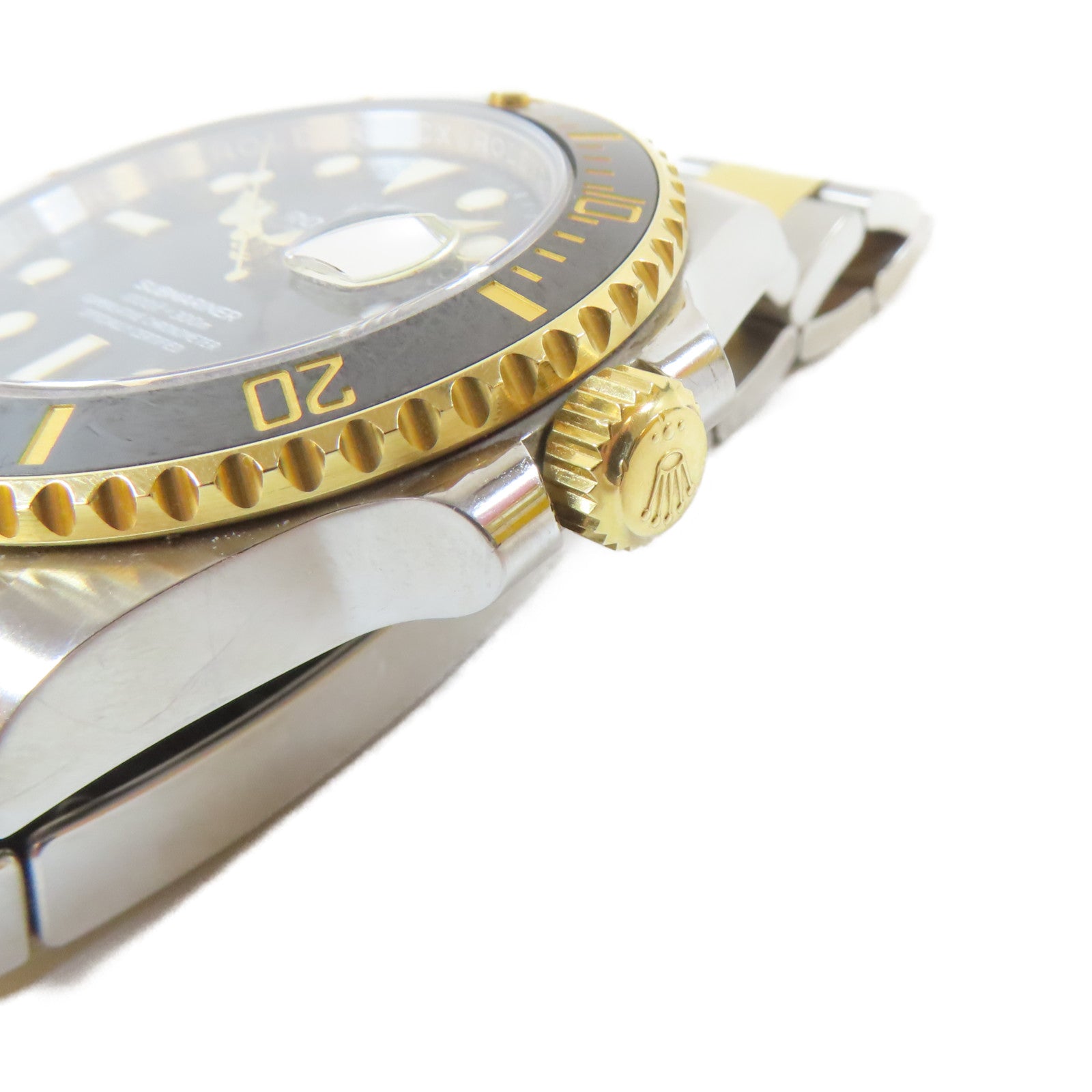 ROLEX Submarinar Date 18K黃金/不鏽鋼手錶自動機芯黑色
