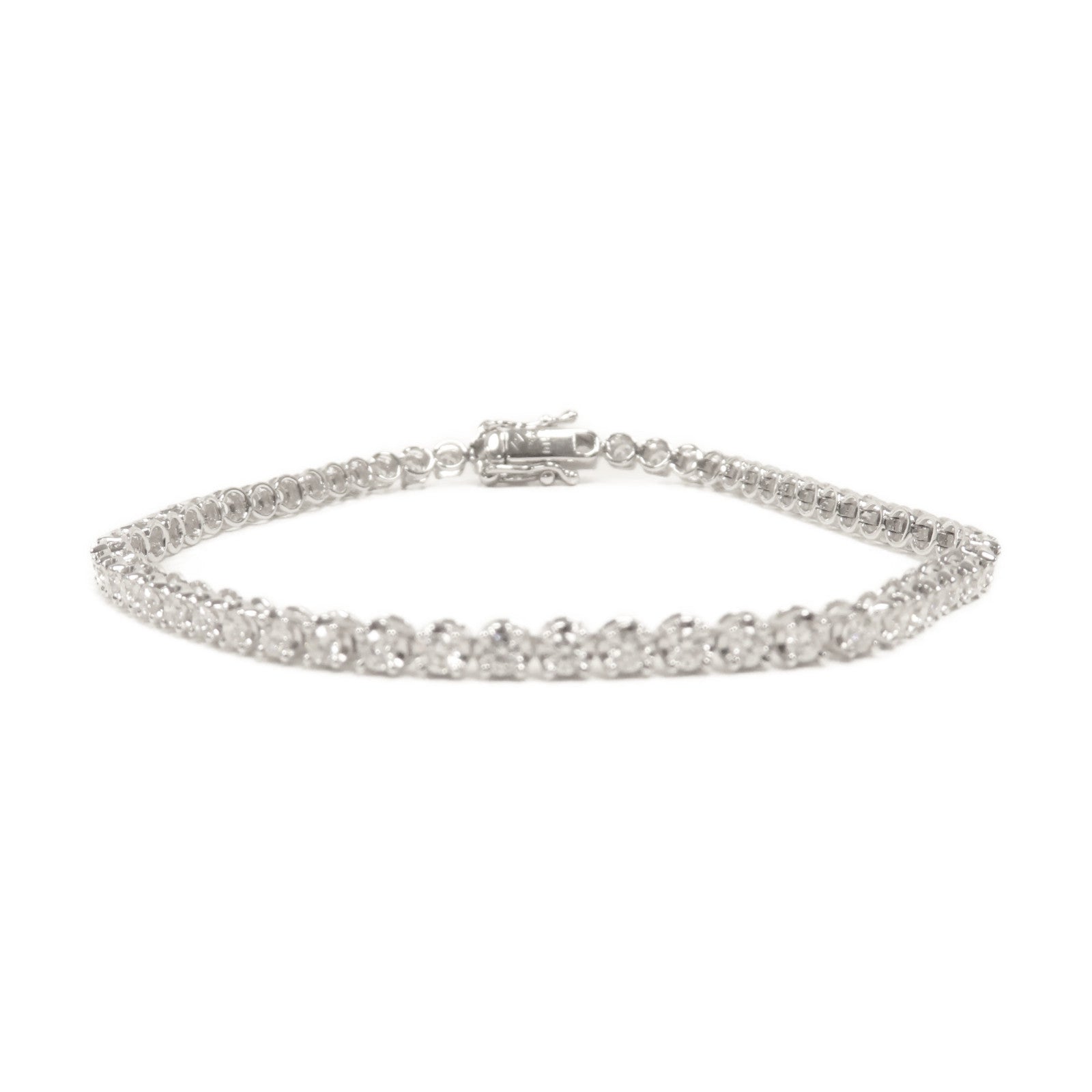 JEWELRY 18K白金Diamond Bracelet 1.5ct鑽石手鏈銀色