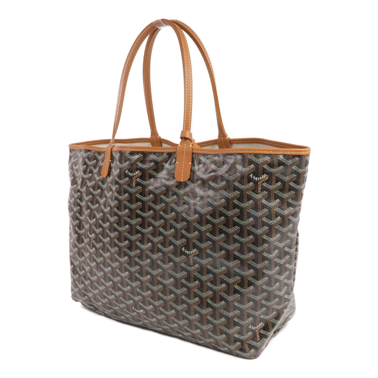 GOYARD 塗層帆布Saint Louis PM銀扣手挽袋