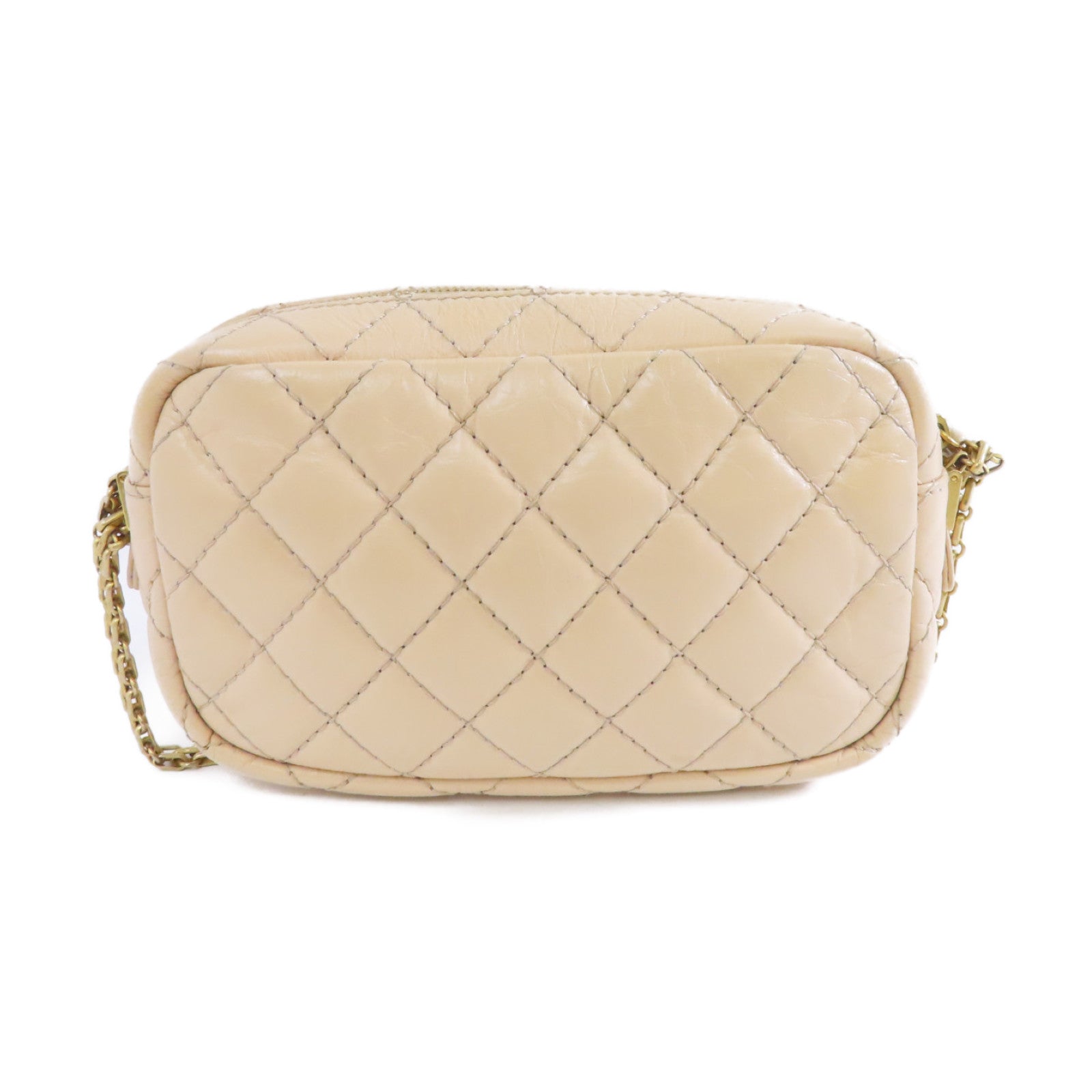 CHANEL 【激減優惠】菱格牛皮皮革2.55 Camera Bag金扣鏈帶肩背袋粉紅色