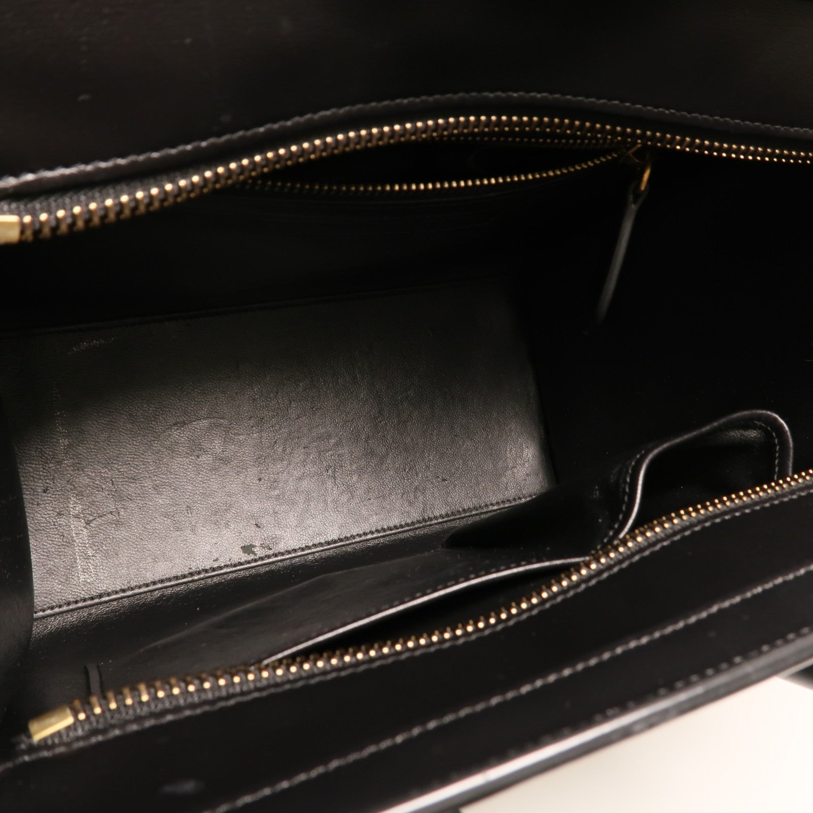 CELINE 牛皮皮革Micro Luggage金扣手挽袋