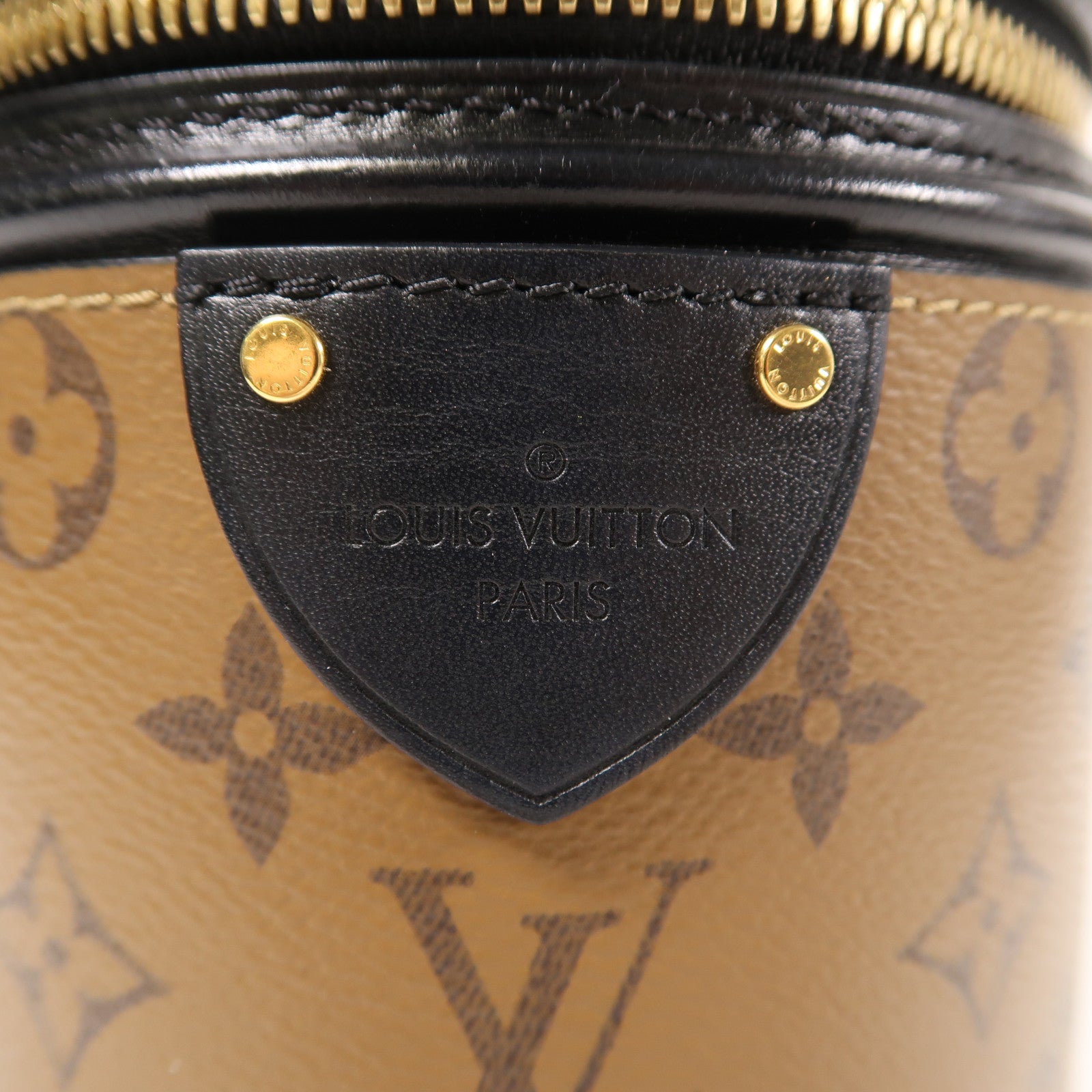 LOUIS VUITTON Monogram Reverse Cannes金扣手挽肩背兩用袋