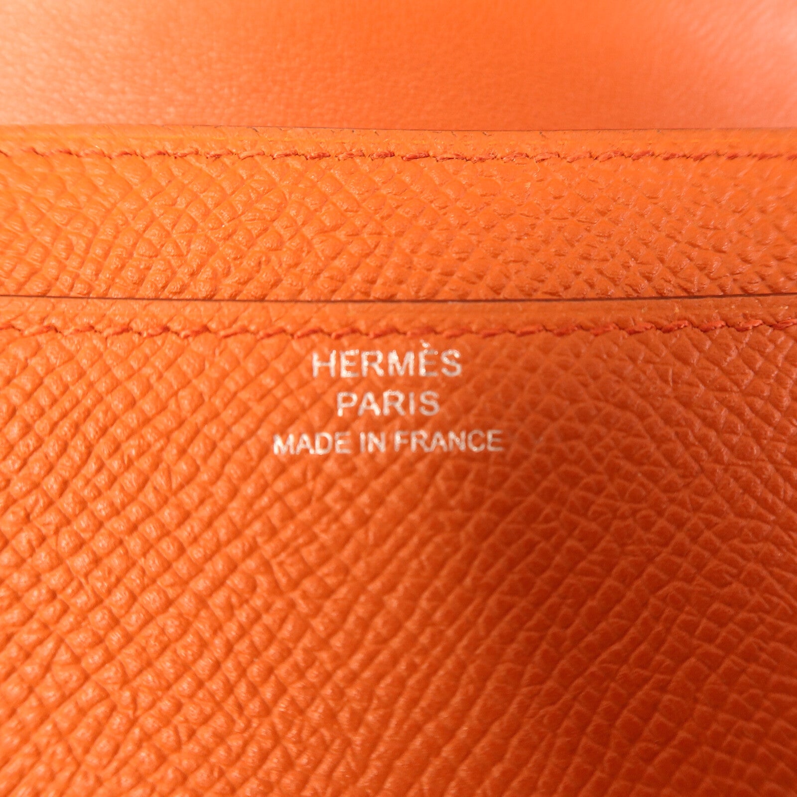 HERMES Epsom皮革Constance To Go銀扣肩背袋Terre Battue/Pink