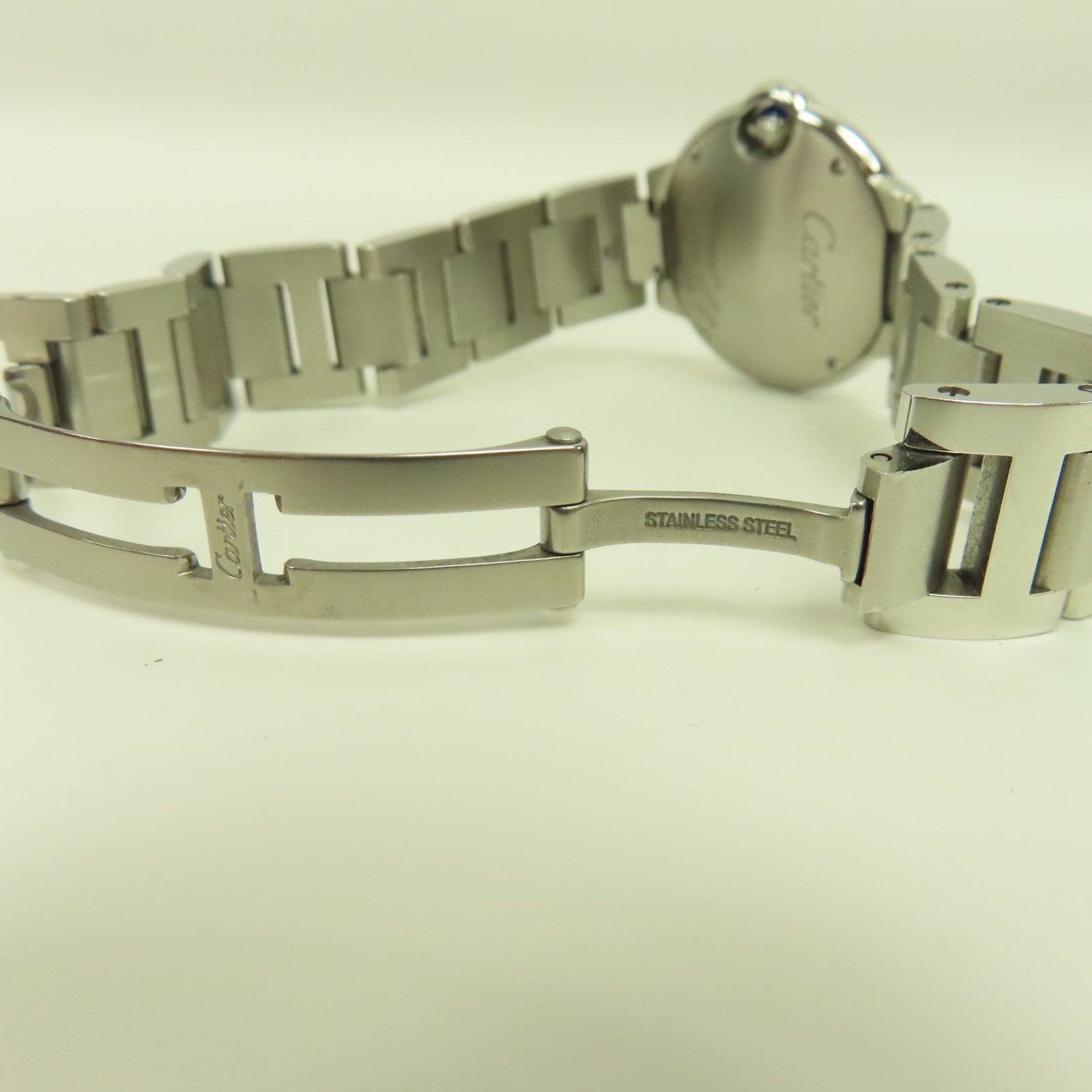 CARTIER Ballon Bleu 28mm不鏽鋼手錶石英機芯白色