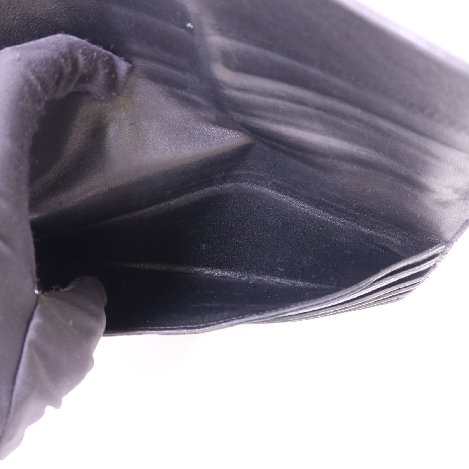 HERMES Clemence皮革Dogon Wallet金扣長錢包Noir