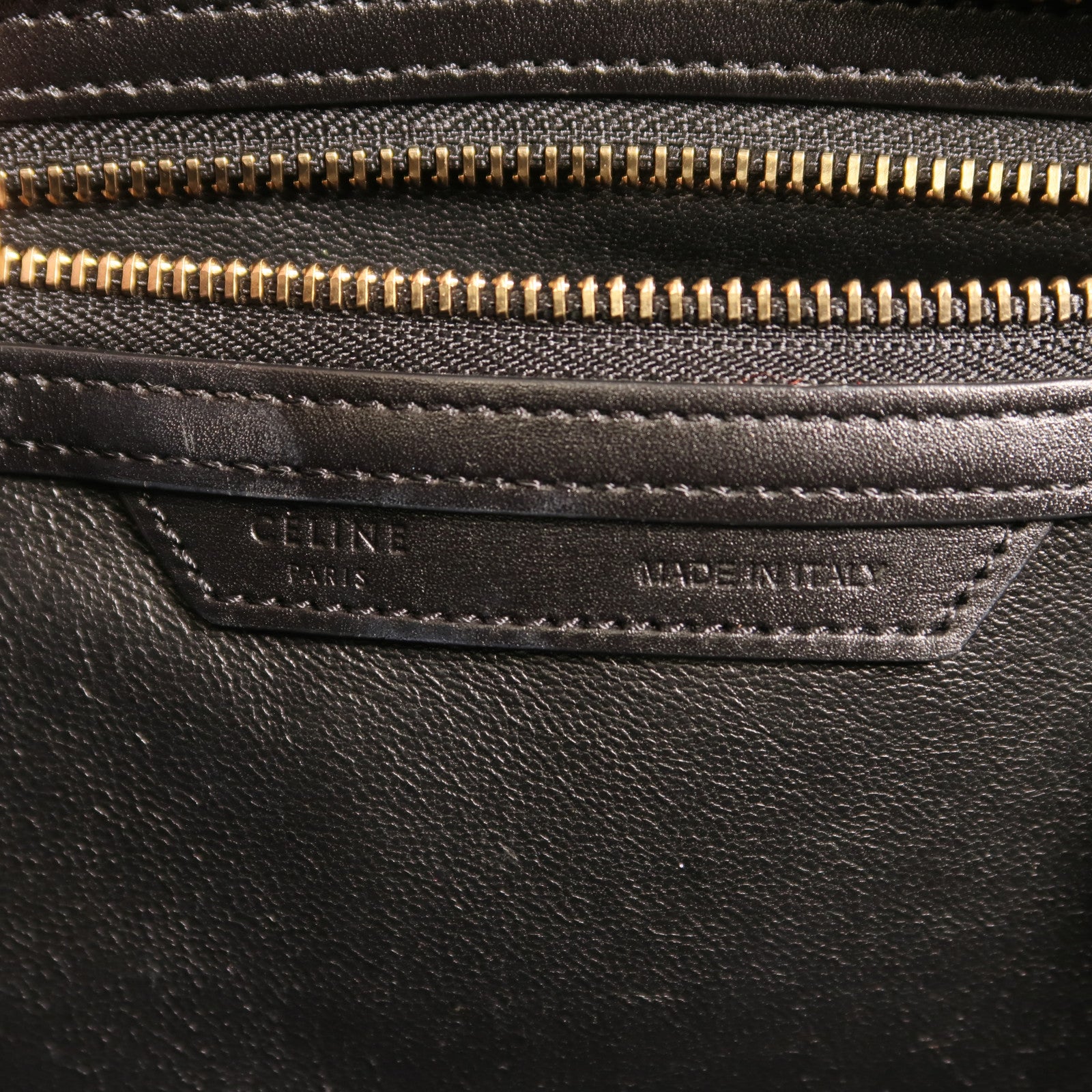 CELINE 牛皮皮革Micro Luggage金扣手挽袋