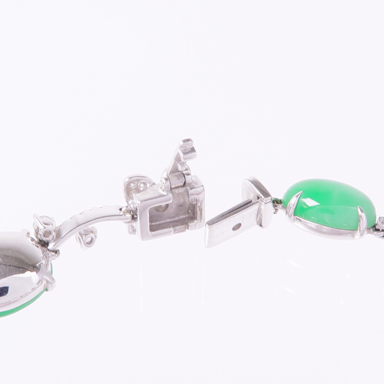 JEWELRY 18K白金Jade Diamond Bracelet翡翠/鑽石手鏈