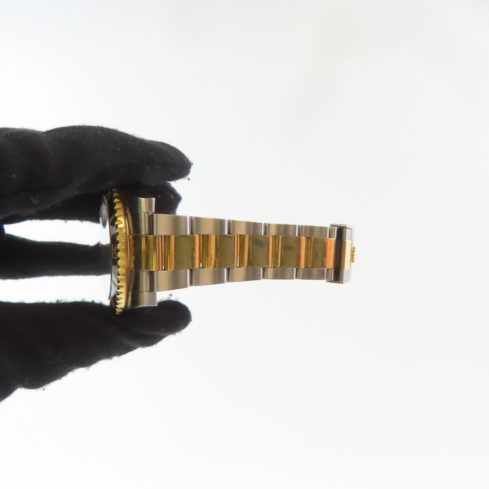 ROLEX Submarinar Date 18K黃金/不鏽鋼手錶自動機芯黑色