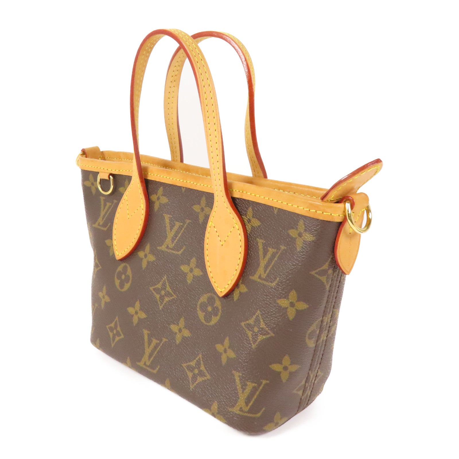 LOUIS VUITTON 【激減優惠】Monogram Neverfull BB金扣手挽肩背兩用袋