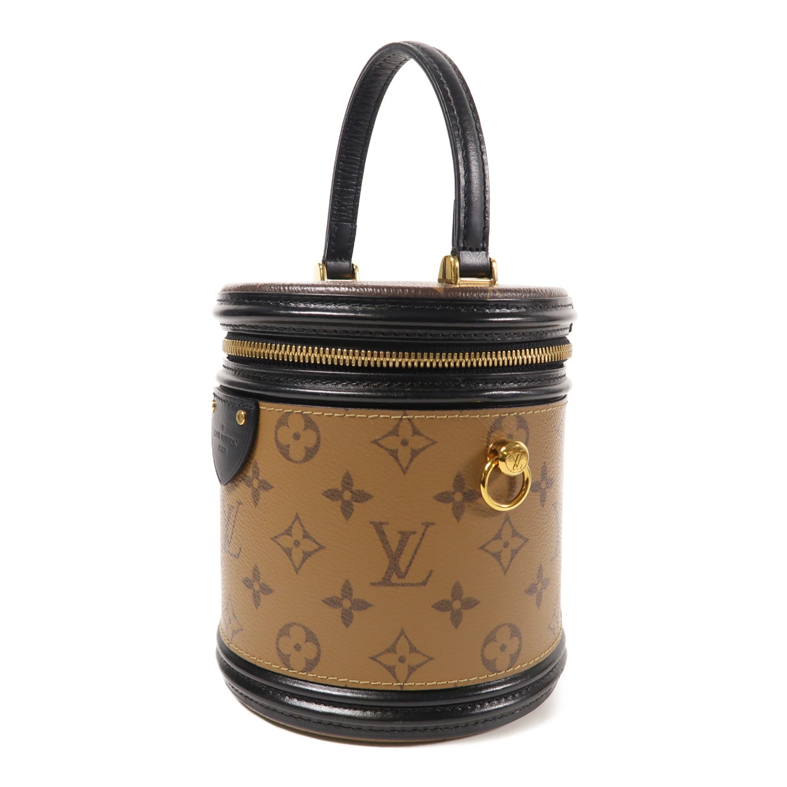 LOUIS VUITTON Monogram Reverse Cannes金扣手挽肩背兩用袋