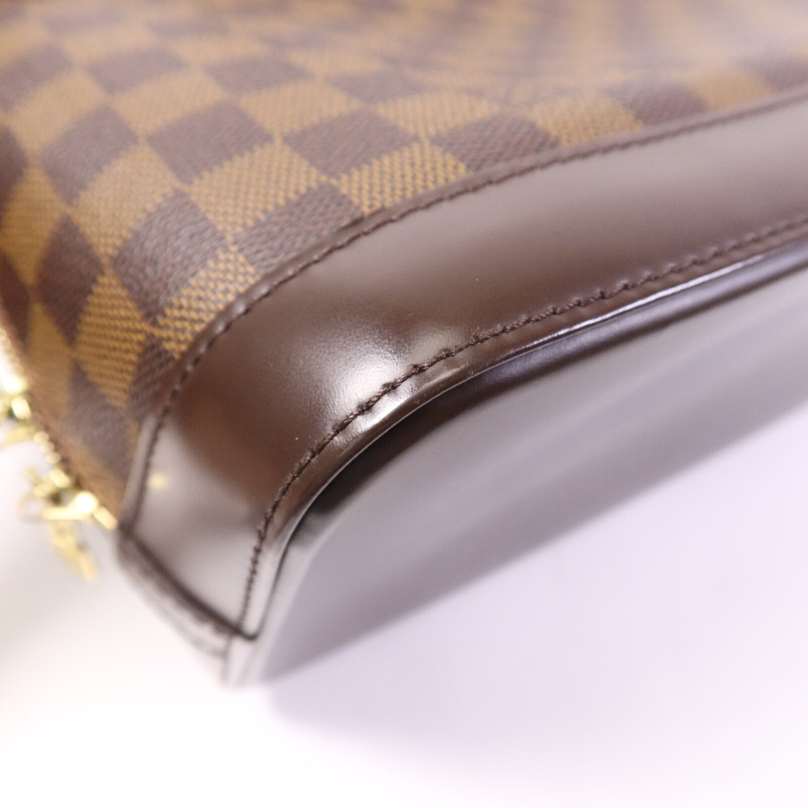 LOUIS VUITTON Damier Alma金扣手挽袋