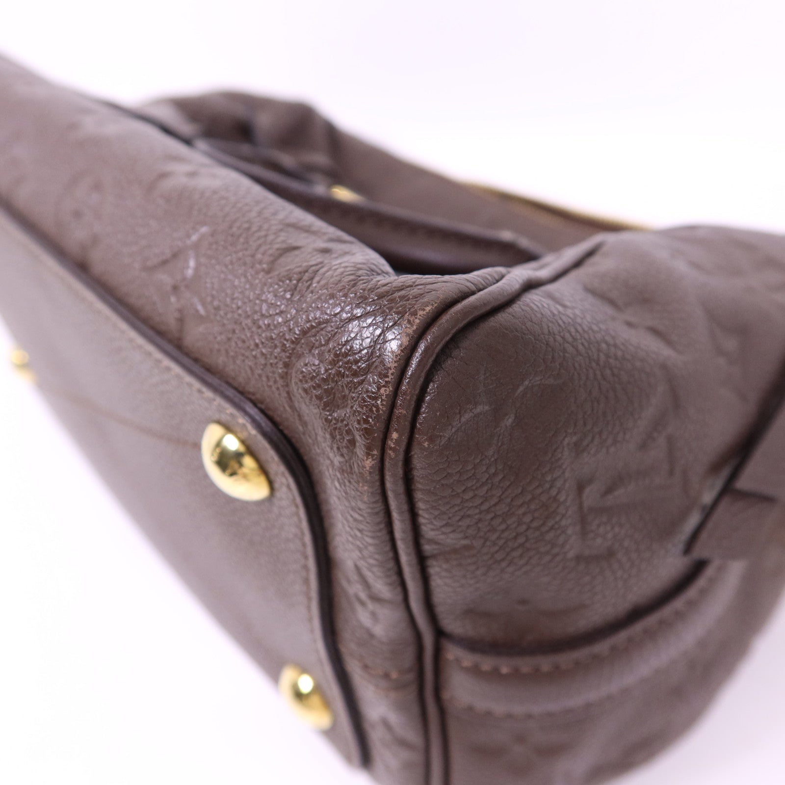 LOUIS VUITTON Monogram Empreinte Speedy 25 Bandouliere金扣手挽肩背兩用袋