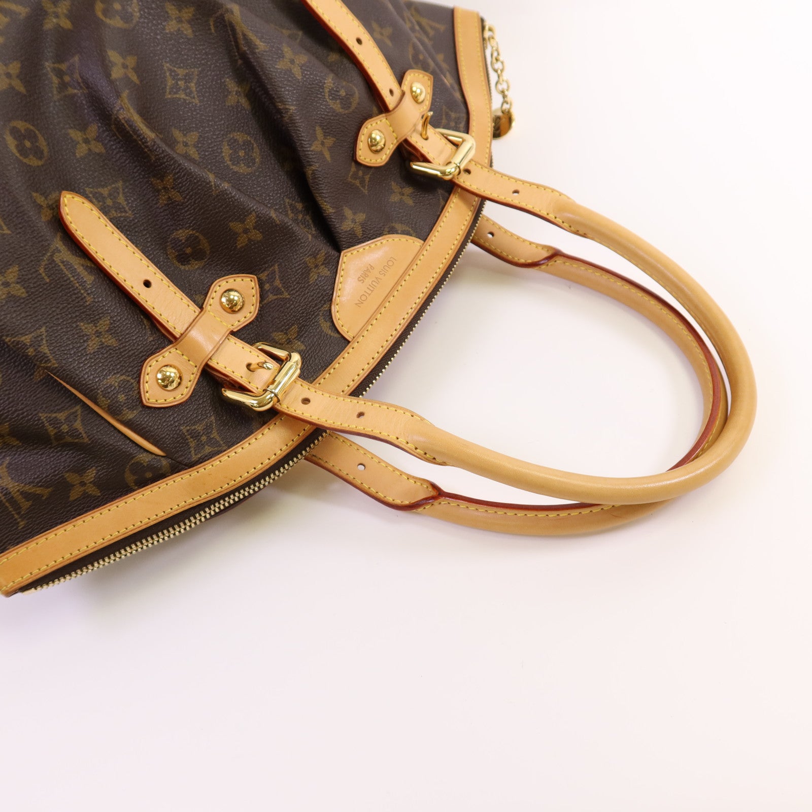 LOUIS VUITTON Monogram Tivoli GM金扣手挽袋