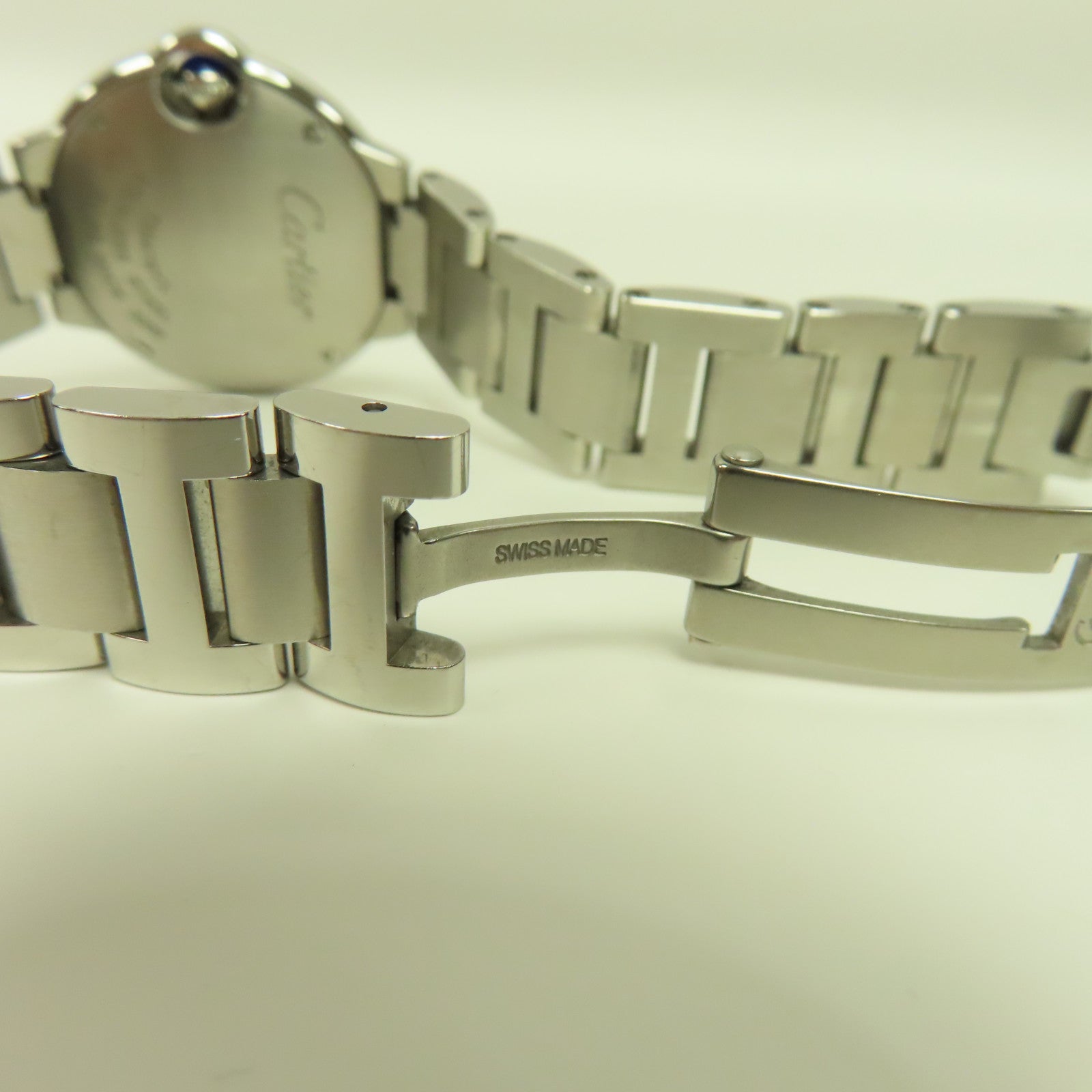 CARTIER Ballon Bleu 28mm不鏽鋼手錶石英機芯白色