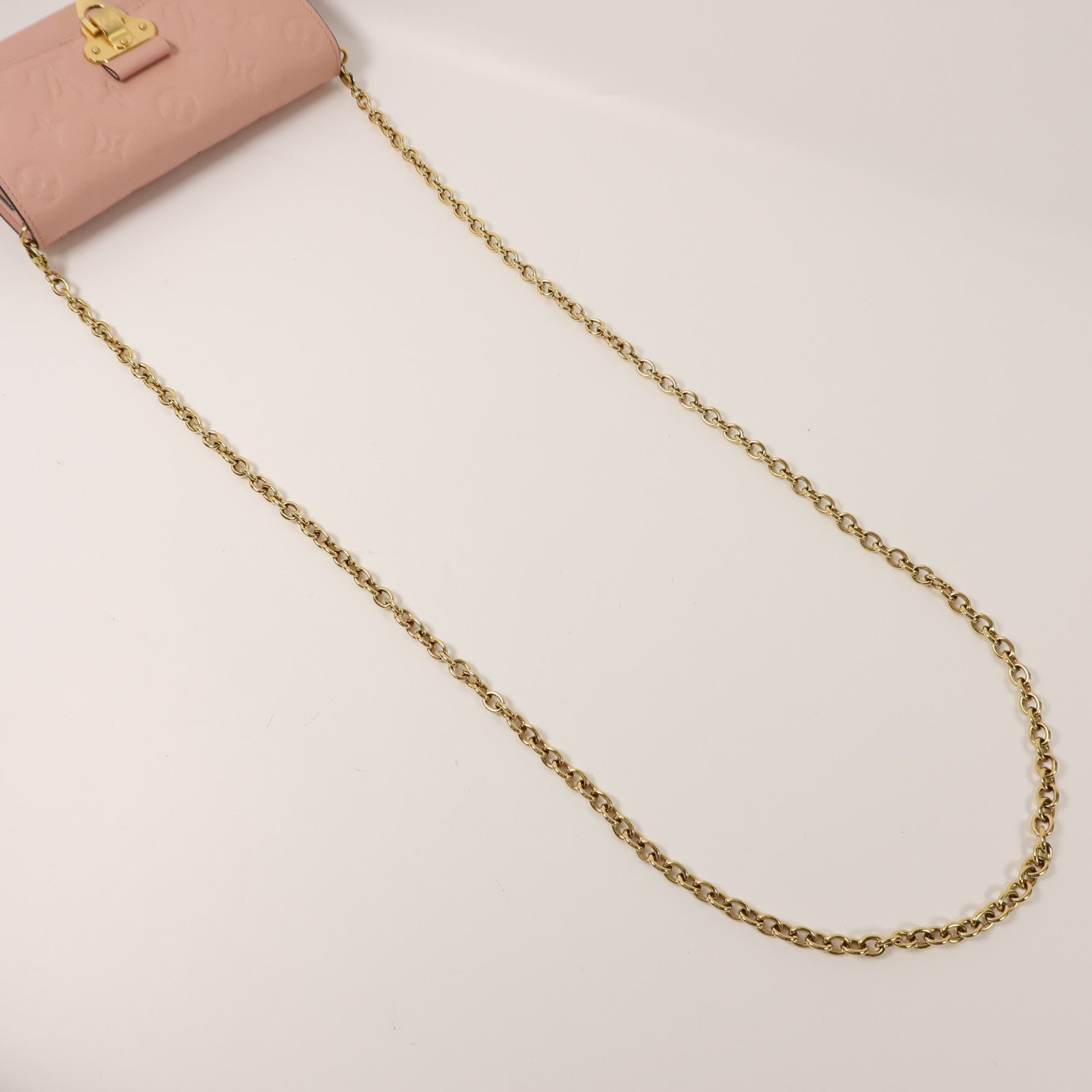 LOUIS VUITTON Monogram Empreinte Vavin Chain Wallet金扣鏈帶肩背袋