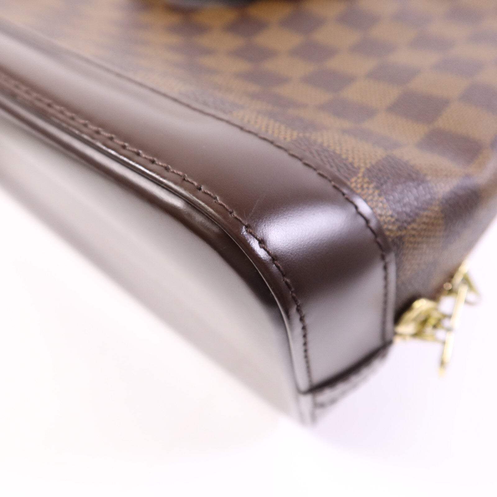 LOUIS VUITTON Damier Alma金扣手挽袋