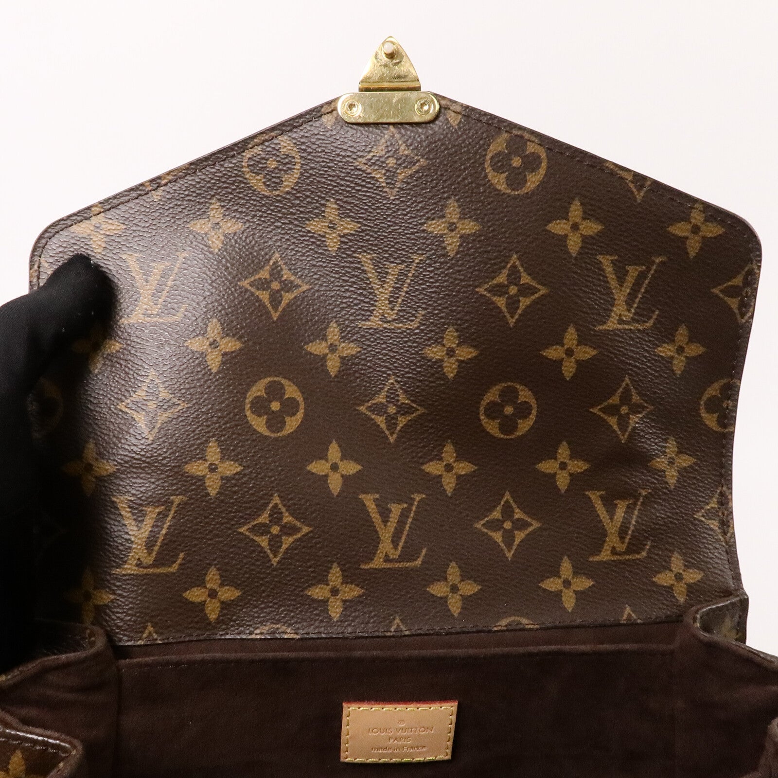 LOUIS VUITTON Monogram Pochette Metis MM金扣手挽肩背兩用袋