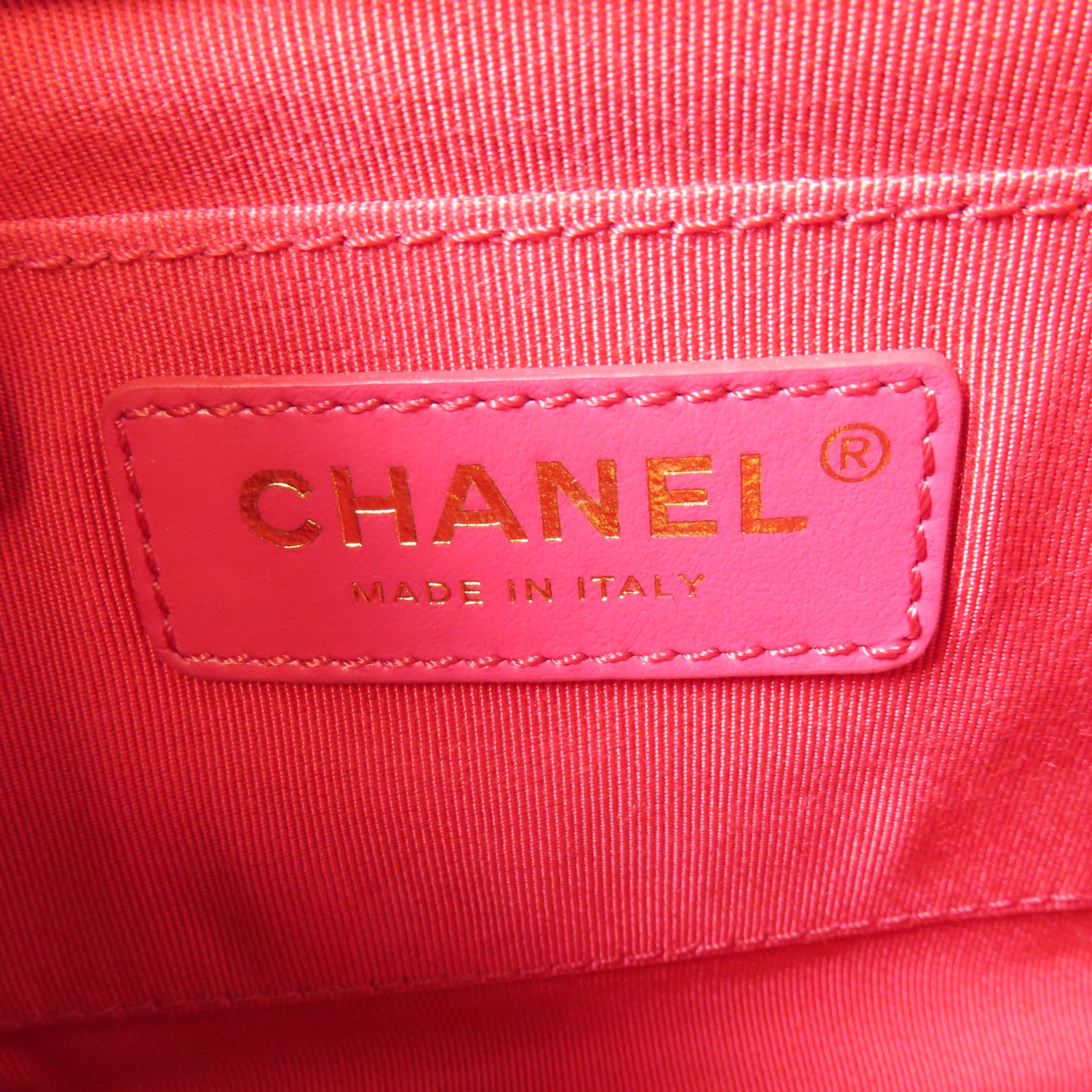 CHANEL 羊皮皮革Coco Mark Square Flap金扣手挽肩背兩用袋