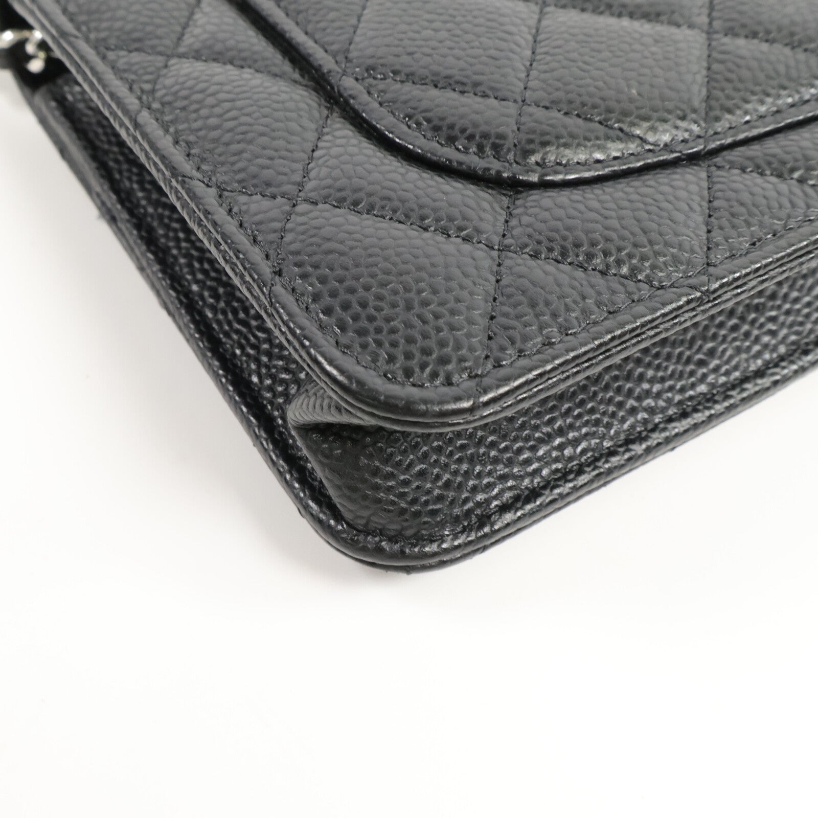CHANEL 牛皮皮革WOC Wallet On Chain鏈帶肩背袋