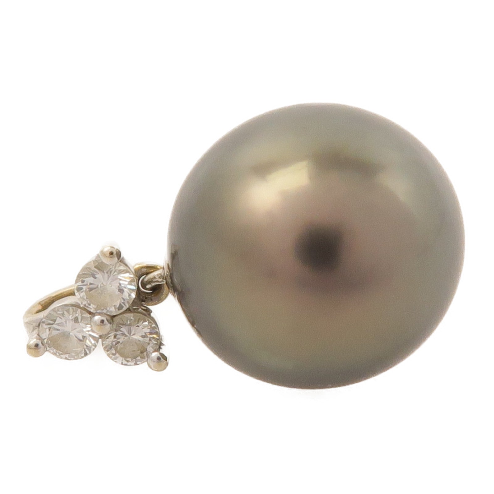 JEWELRY 18K白金Pearl Pendant Top珍珠吊墜