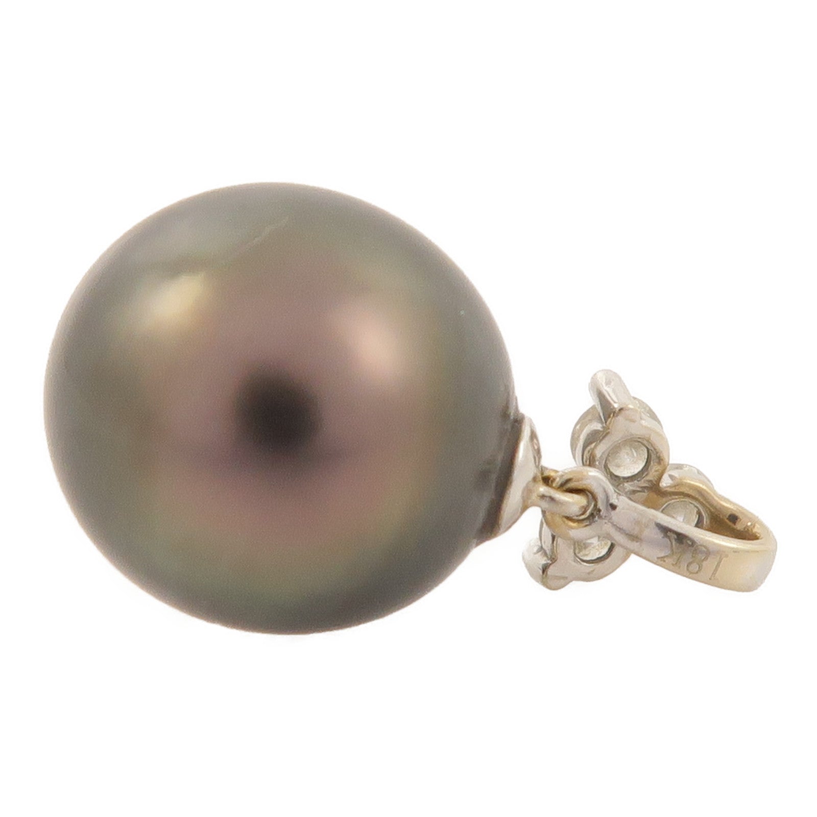 JEWELRY 18K白金Pearl Pendant Top珍珠吊墜