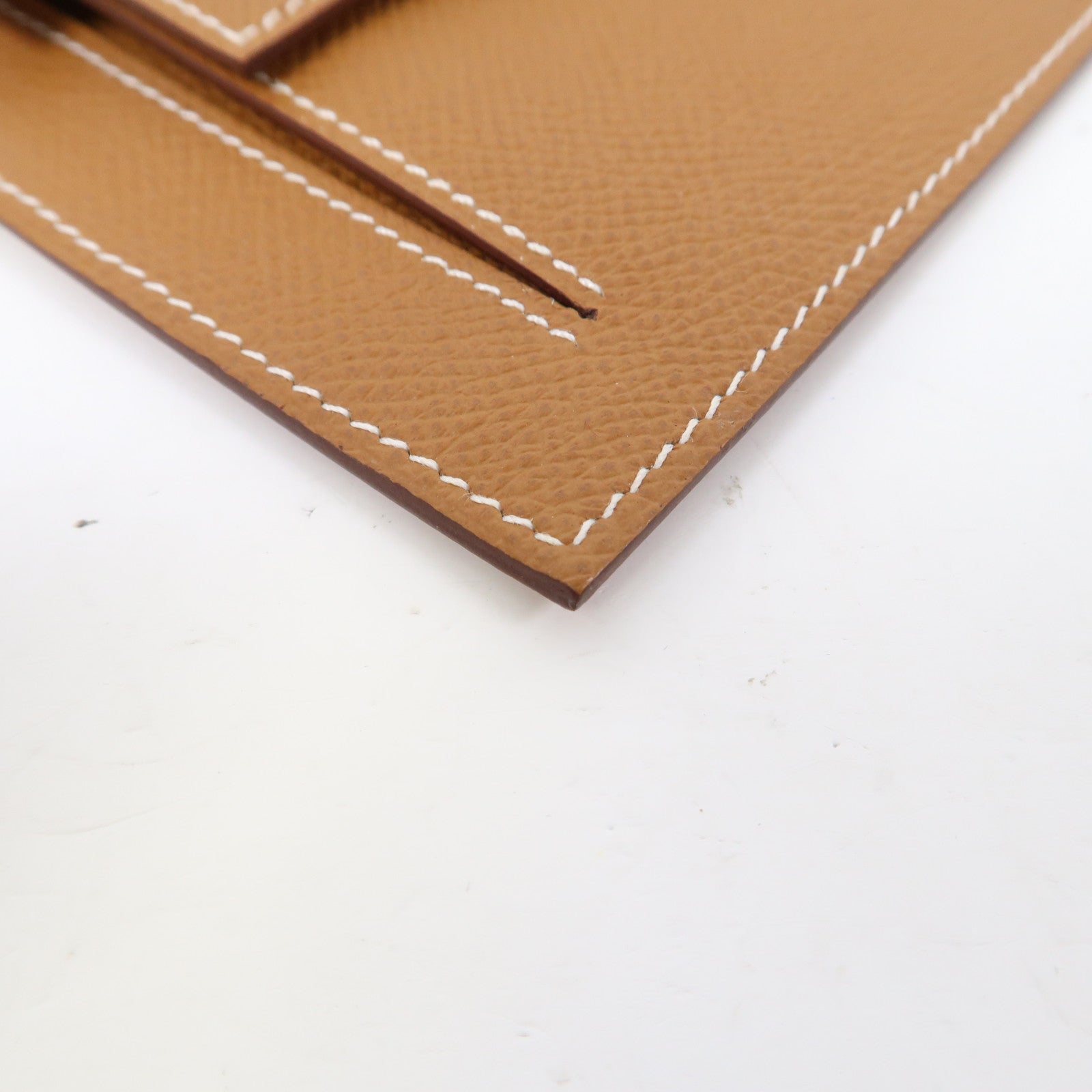 HERMES Epsom皮革Kelly Pocket金扣錢包金色