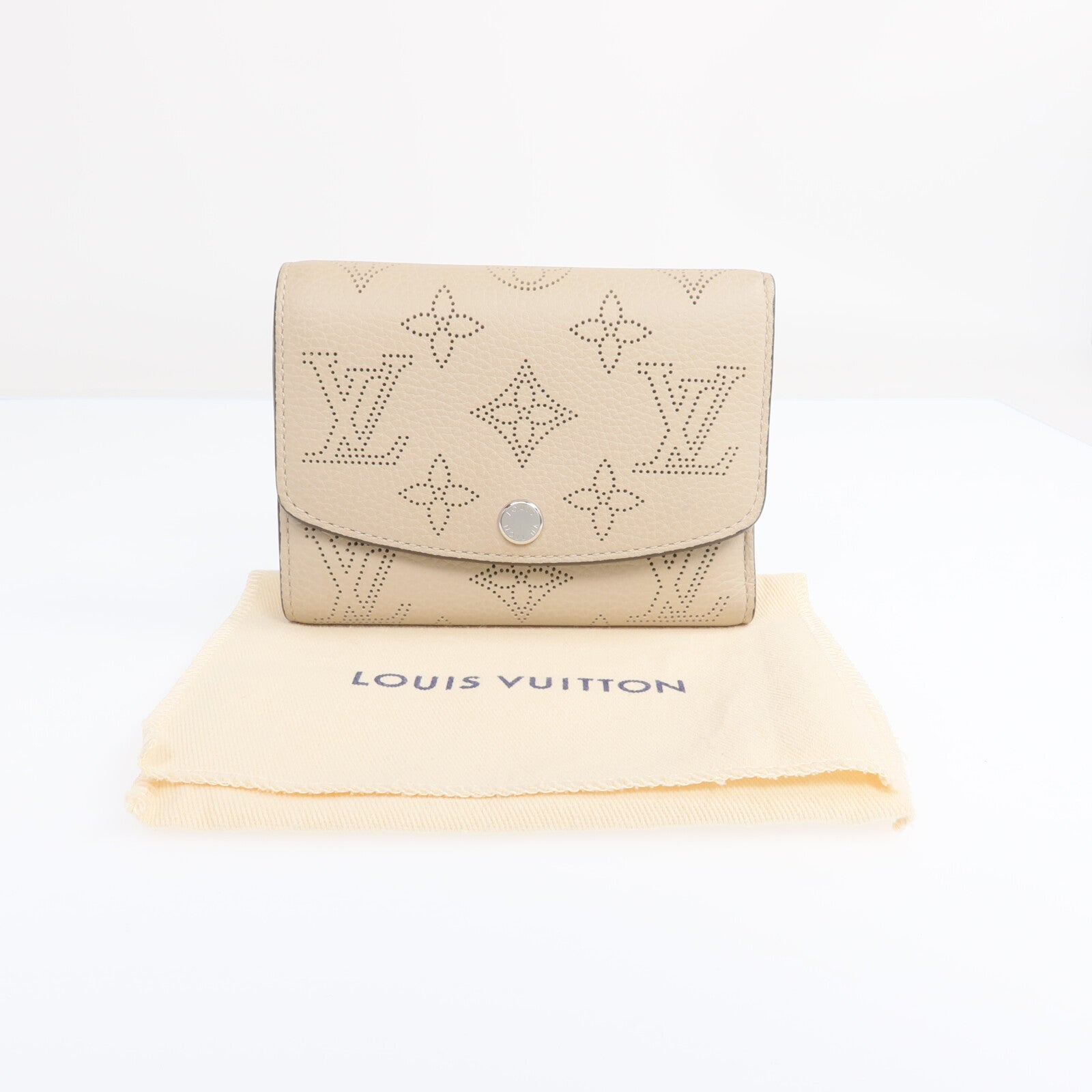 LOUIS VUITTON Monogram Mahina Victorine銀扣錢包