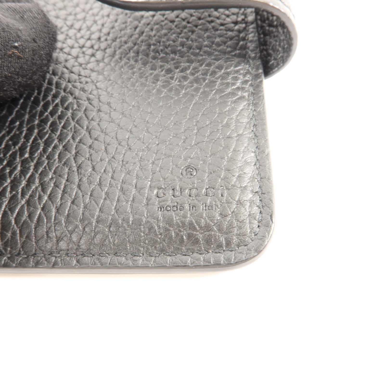 GUCCI 牛皮皮革Medium Double G Wallet with Bamboo金扣錢包
