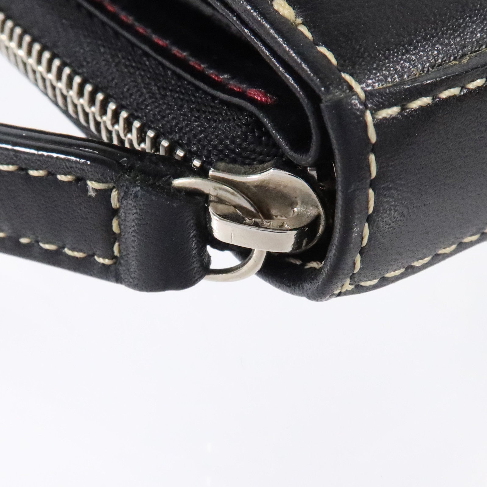BURBERRY 帆布/牛皮皮革Wallet銀扣錢包