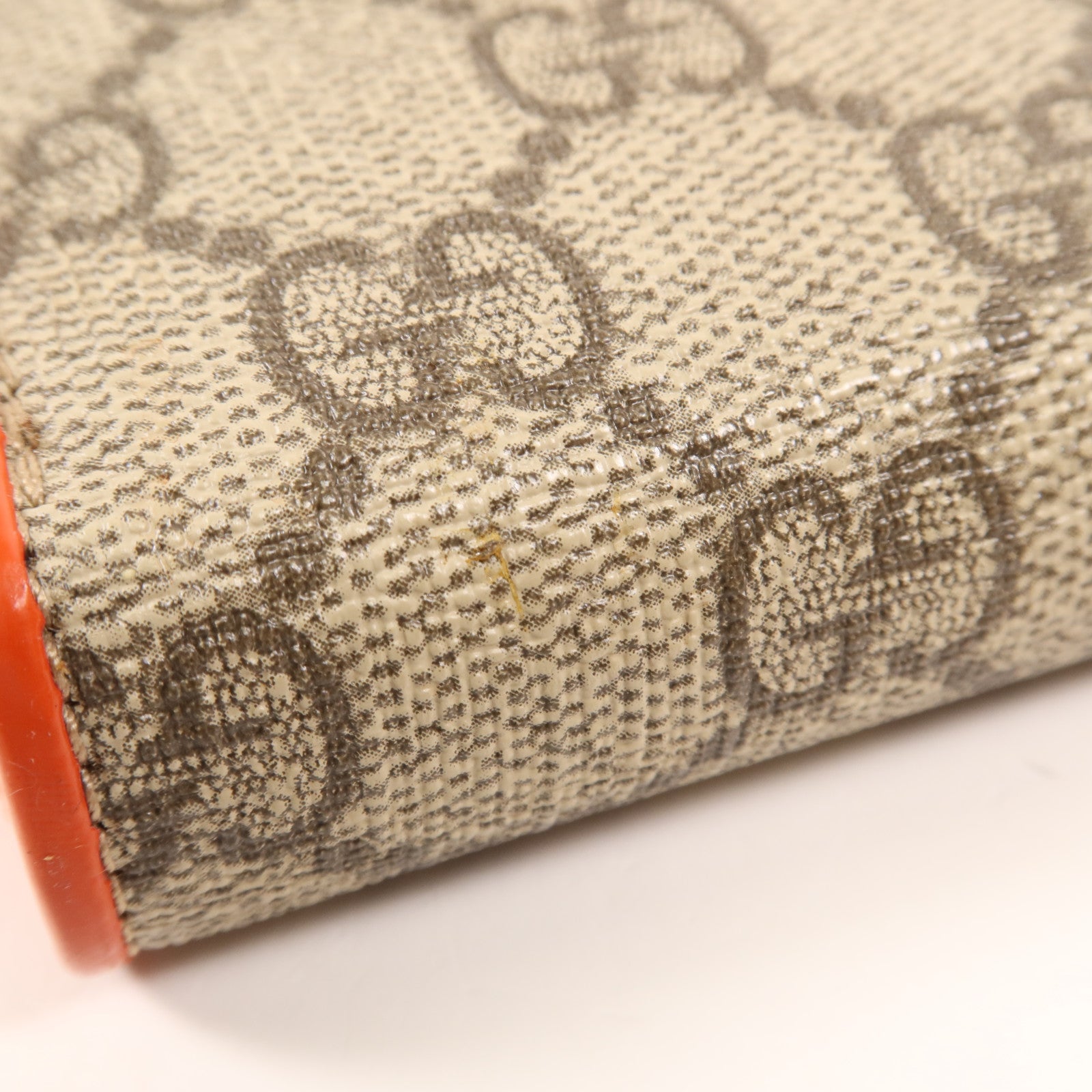 GUCCI 塗層帆布Long Wallet金扣長錢包