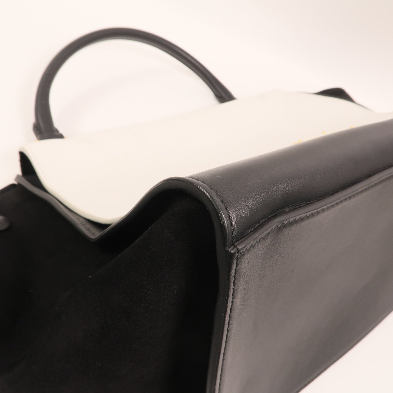 CELINE 牛皮皮革Trapeze金扣手挽肩背兩用袋