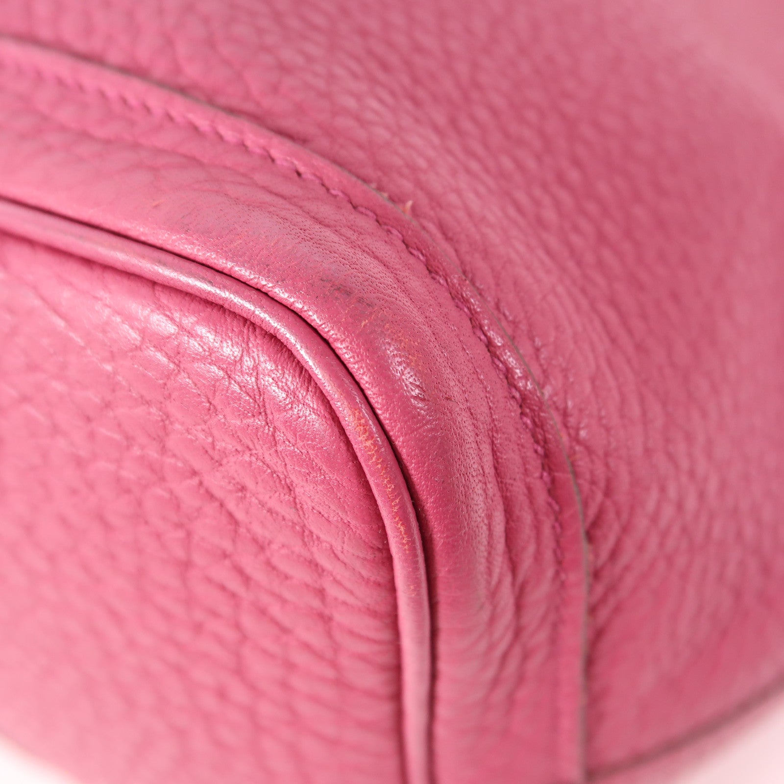 HERMES Country皮革Garden Party PM銀扣手挽袋Tosca