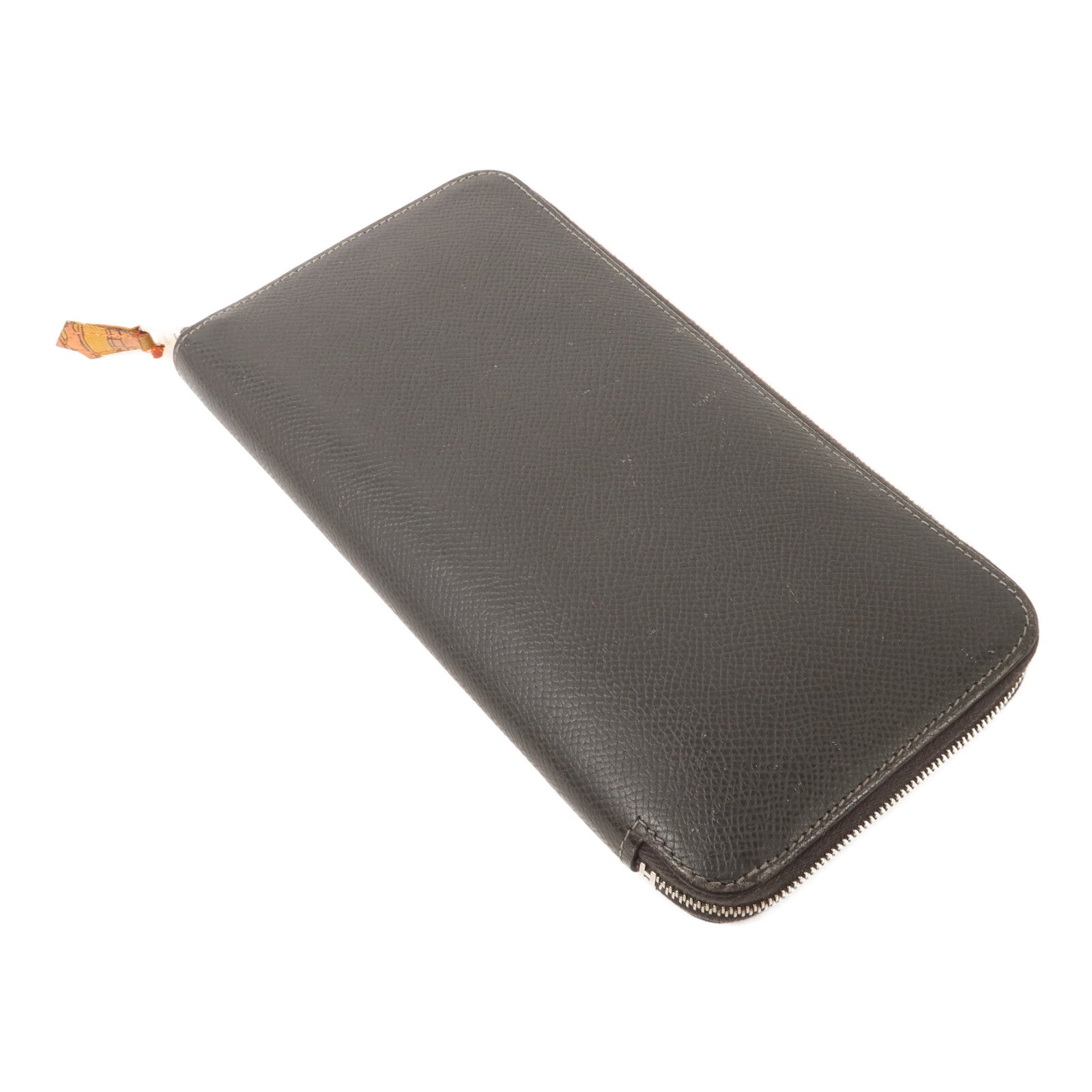 HERMES Epsom皮革Silk In Long Wallet長錢包Etain